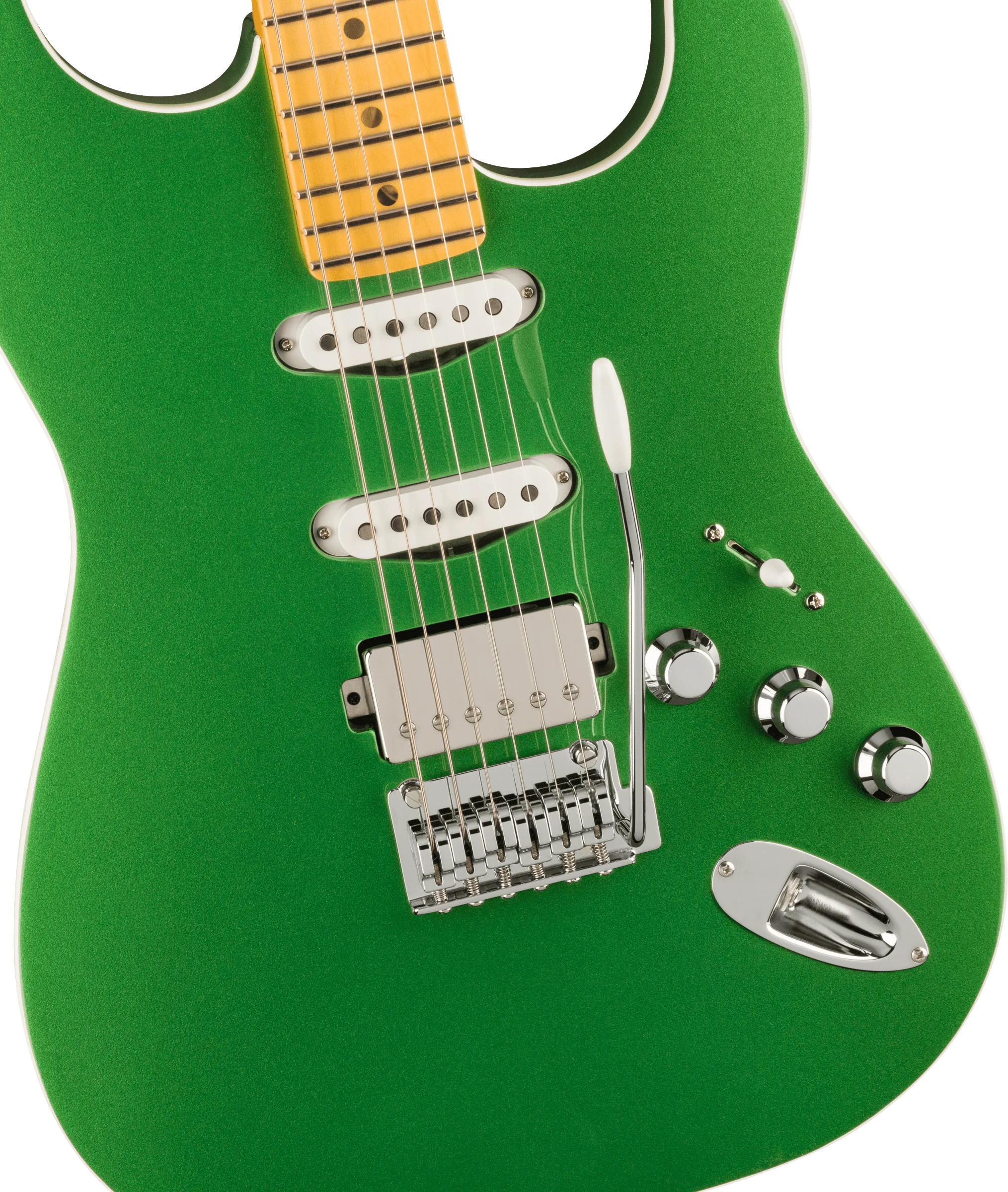 Fender Aerodyne Special Stratocaster HSS Maple Fingerboard Speed Green Metallic With Bag - Image 5