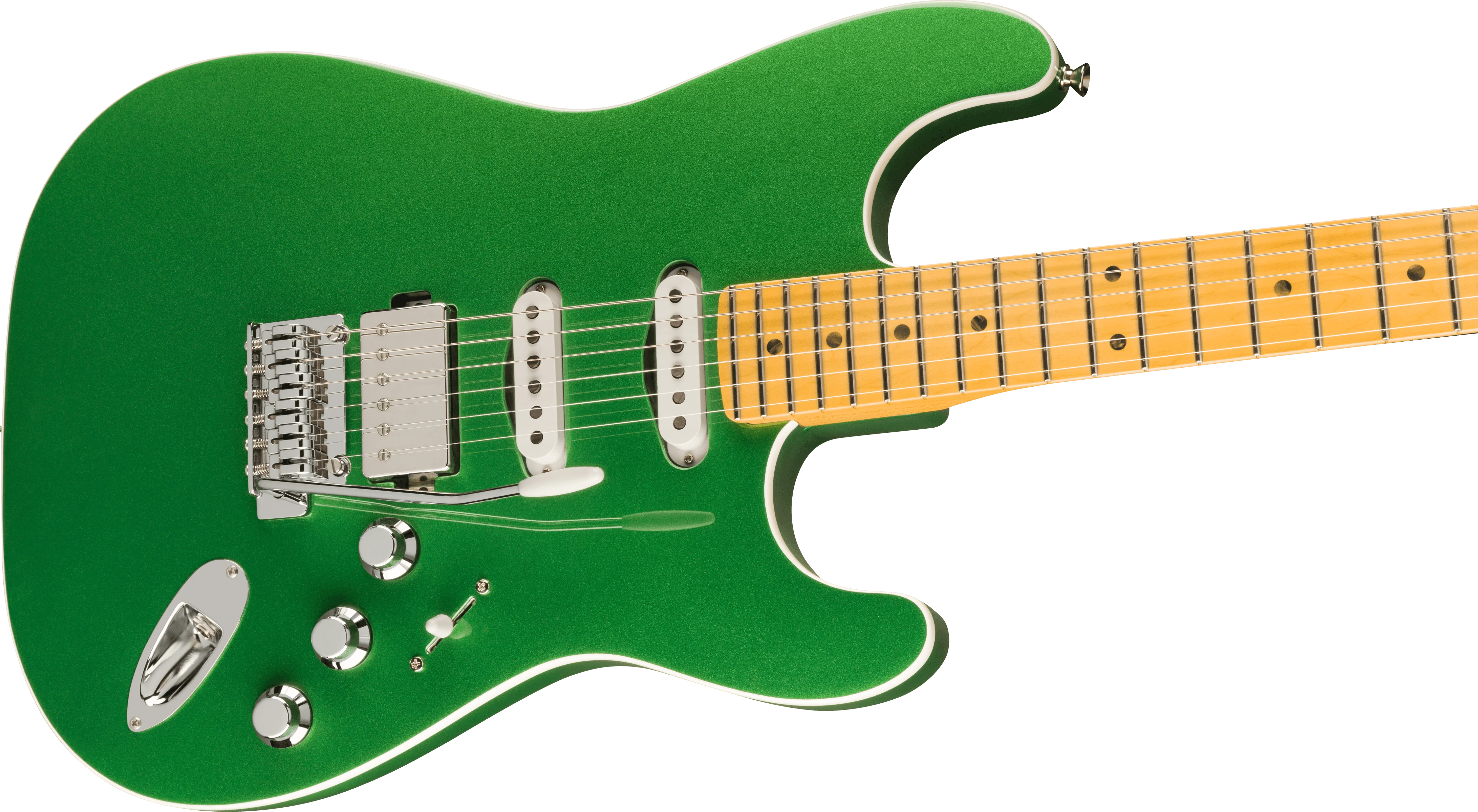 Fender Aerodyne Special Stratocaster HSS Maple Fingerboard Speed Green Metallic With Bag - Image 6