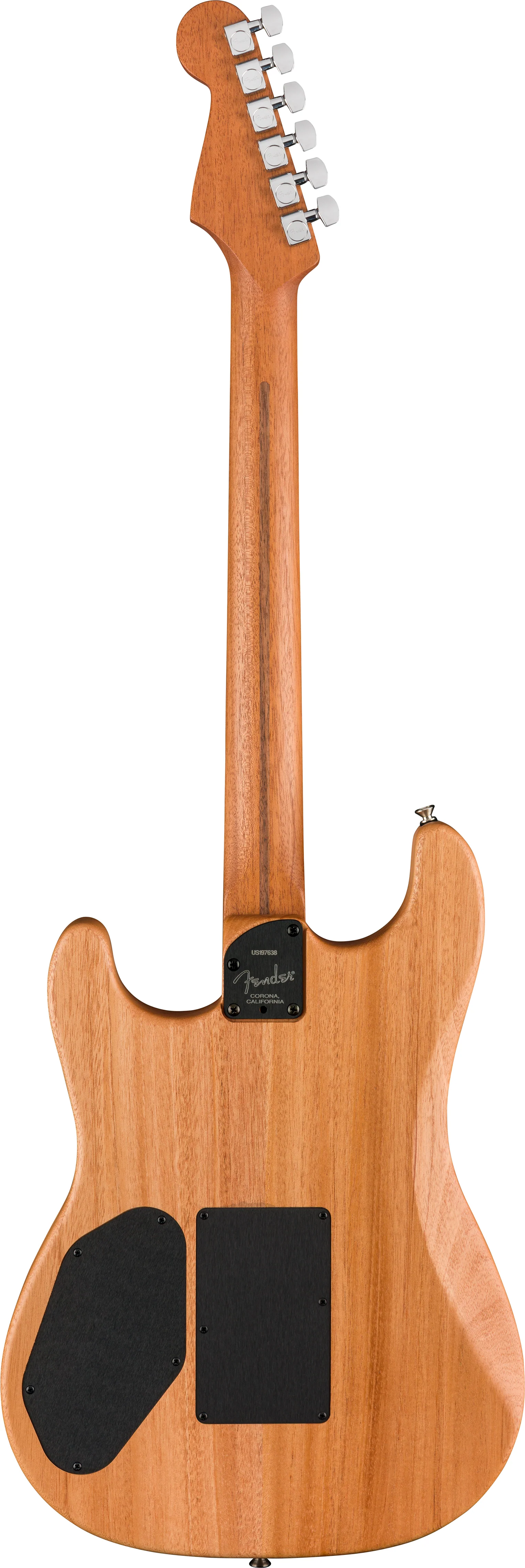 Fender American Acoustasonic Stratocaster Ebony Fingerboard Transparent Sonic Blue - Image 5