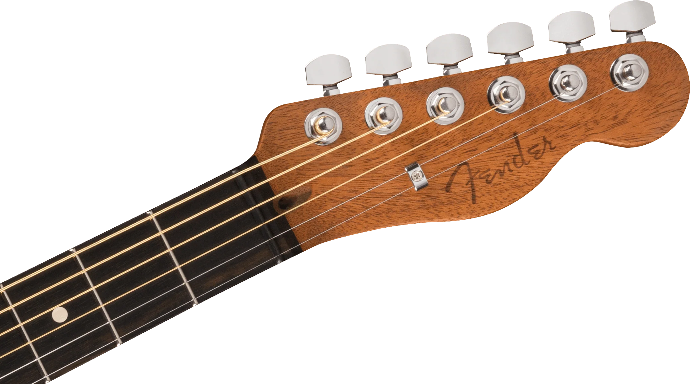 Fender American Acoustasonic Telecaster All-Mahogany Bourbon Burst With Gig Bag - Image 6