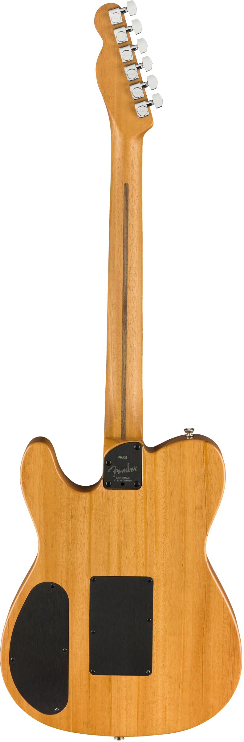 Fender American Acoustasonic Telecaster Black With Gig Bag - Image 5