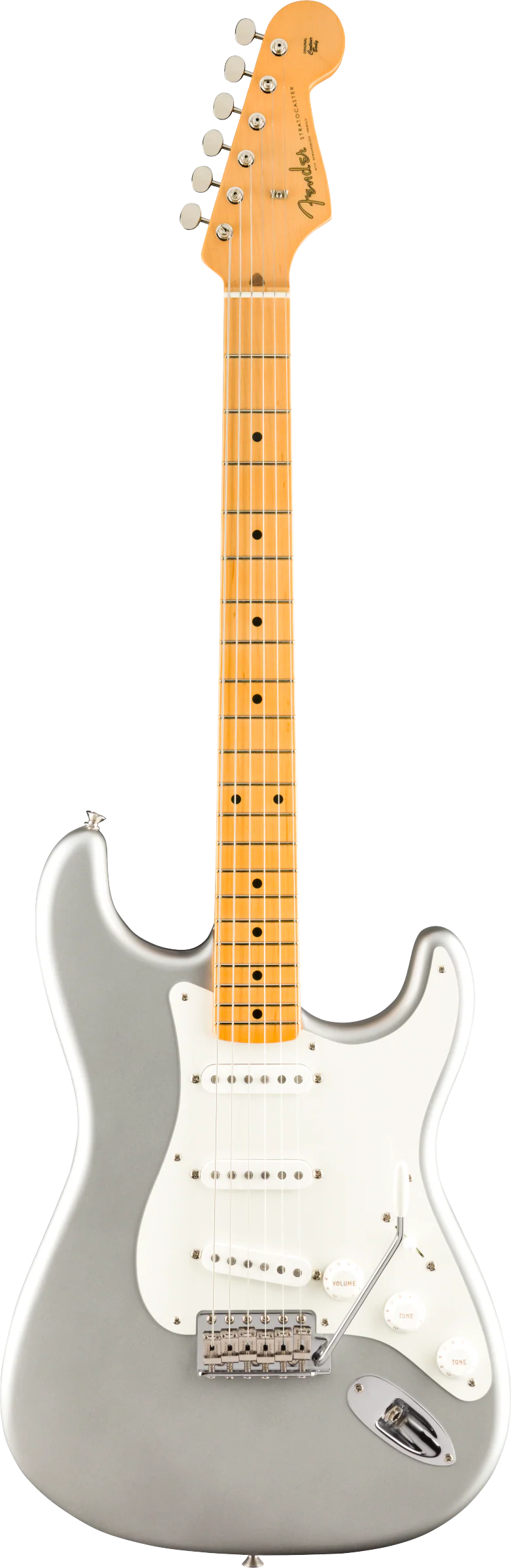 Fender American Original '50s Stratocaster Maple Fingerboard Inca Silver Electric Guitar - Image 2