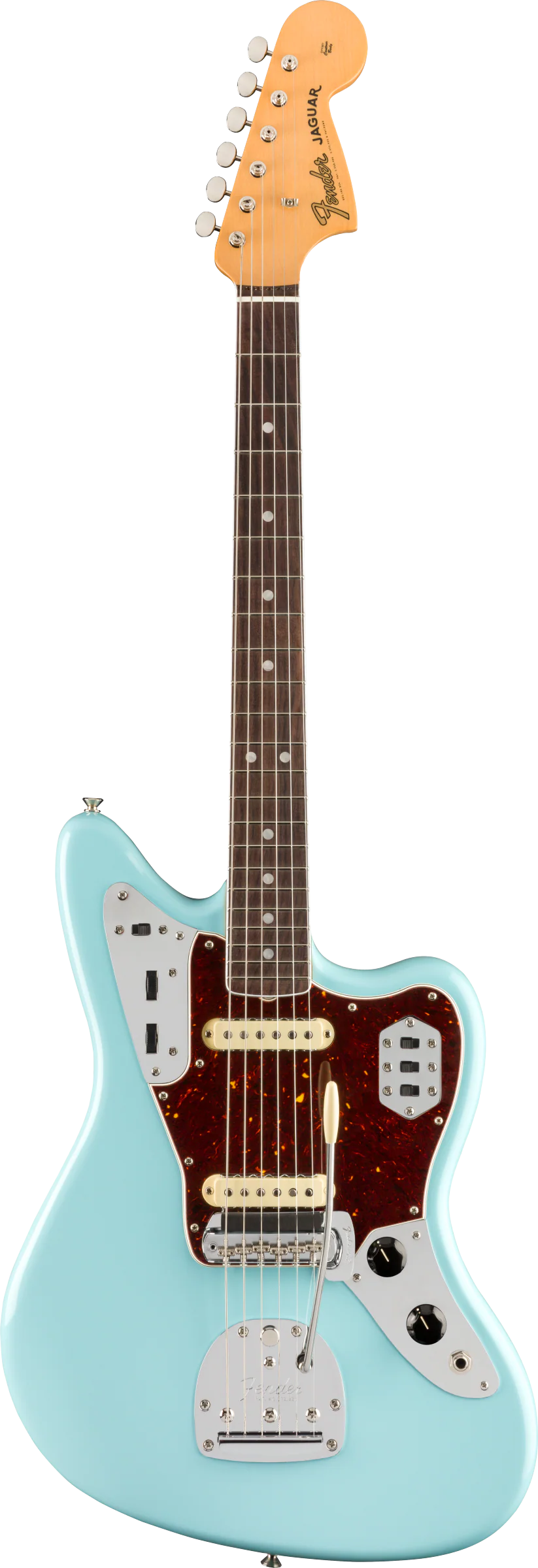 Fender American Original '60s Jaguar Rosewood Fingerboard Daphne Blue Electric Guitar - Image 2