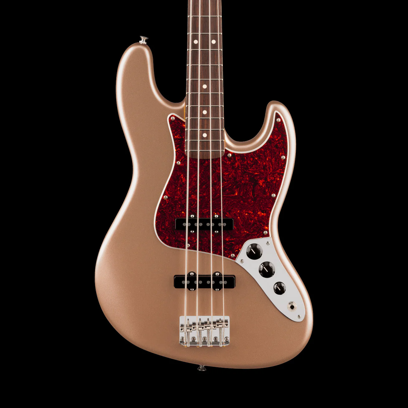 Fender American Professional Classic Jazz Bass Faded Firemist Gold with Gig Bag