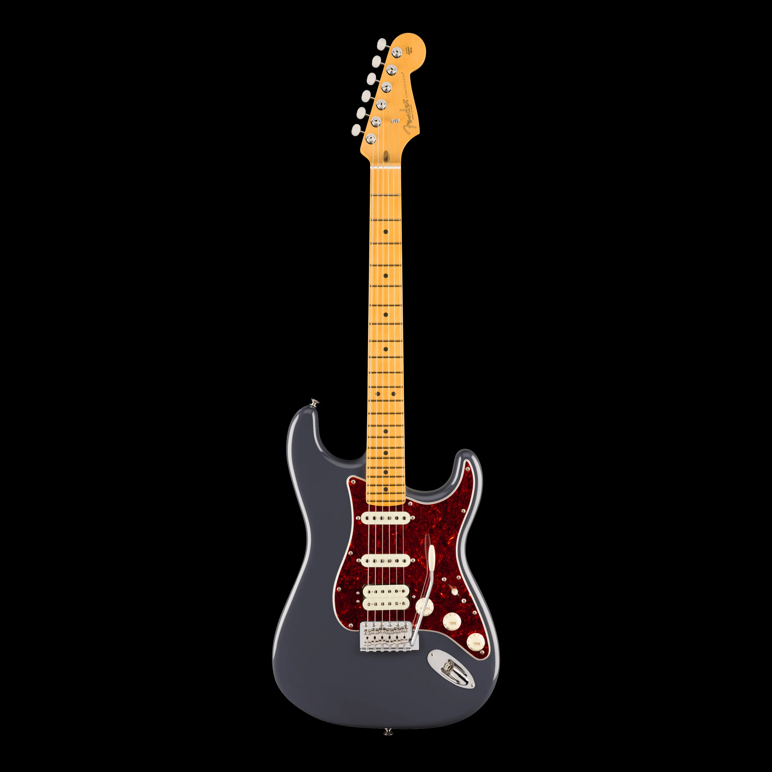 Fender American Professional Classic Stratocaster HSS Maple Fingerboard Faded Black With Gig Bag - Image 2