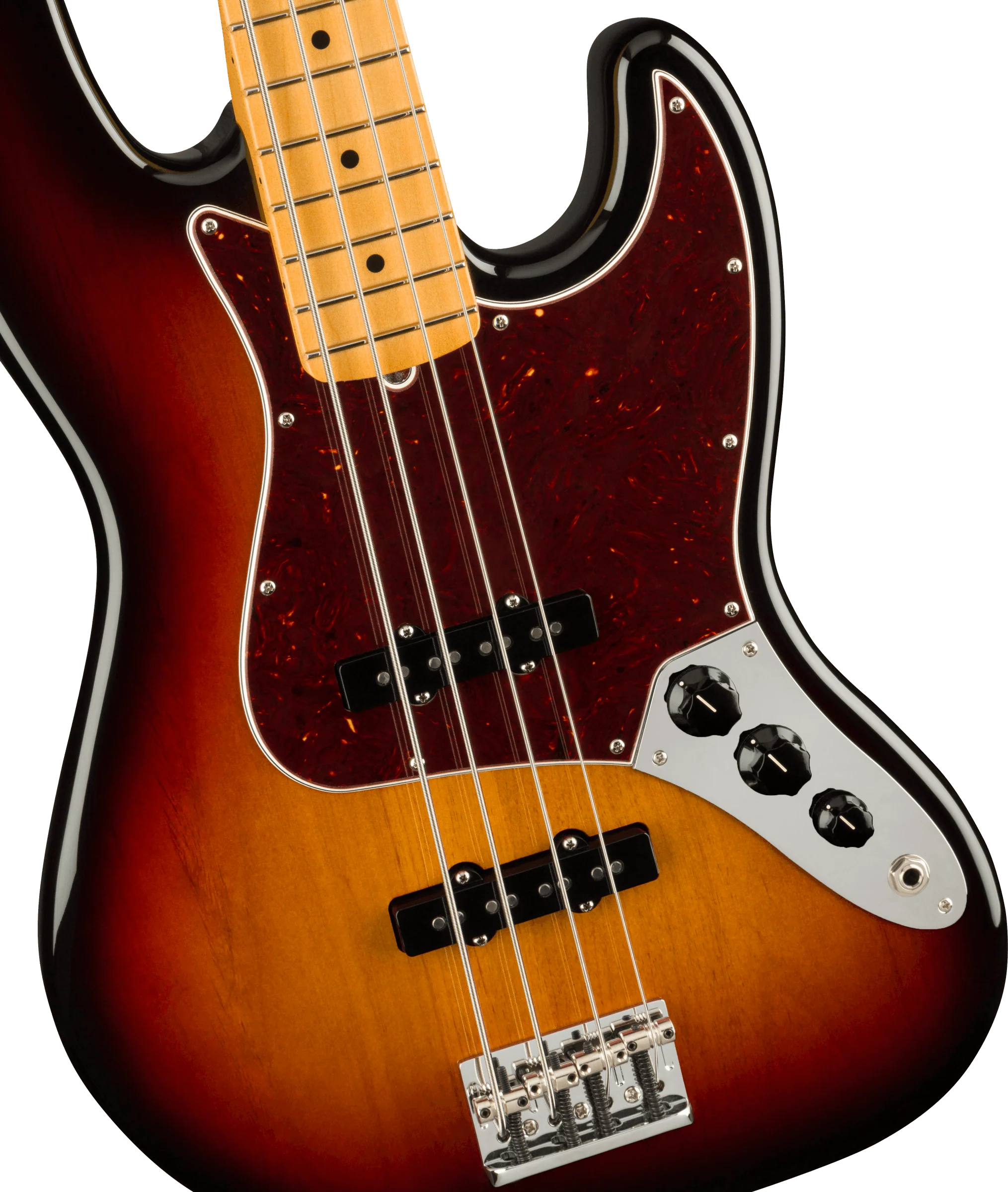 Fender American Professional II Jazz Bass Maple Fingerboard 3-Color Sunburst - Image 3