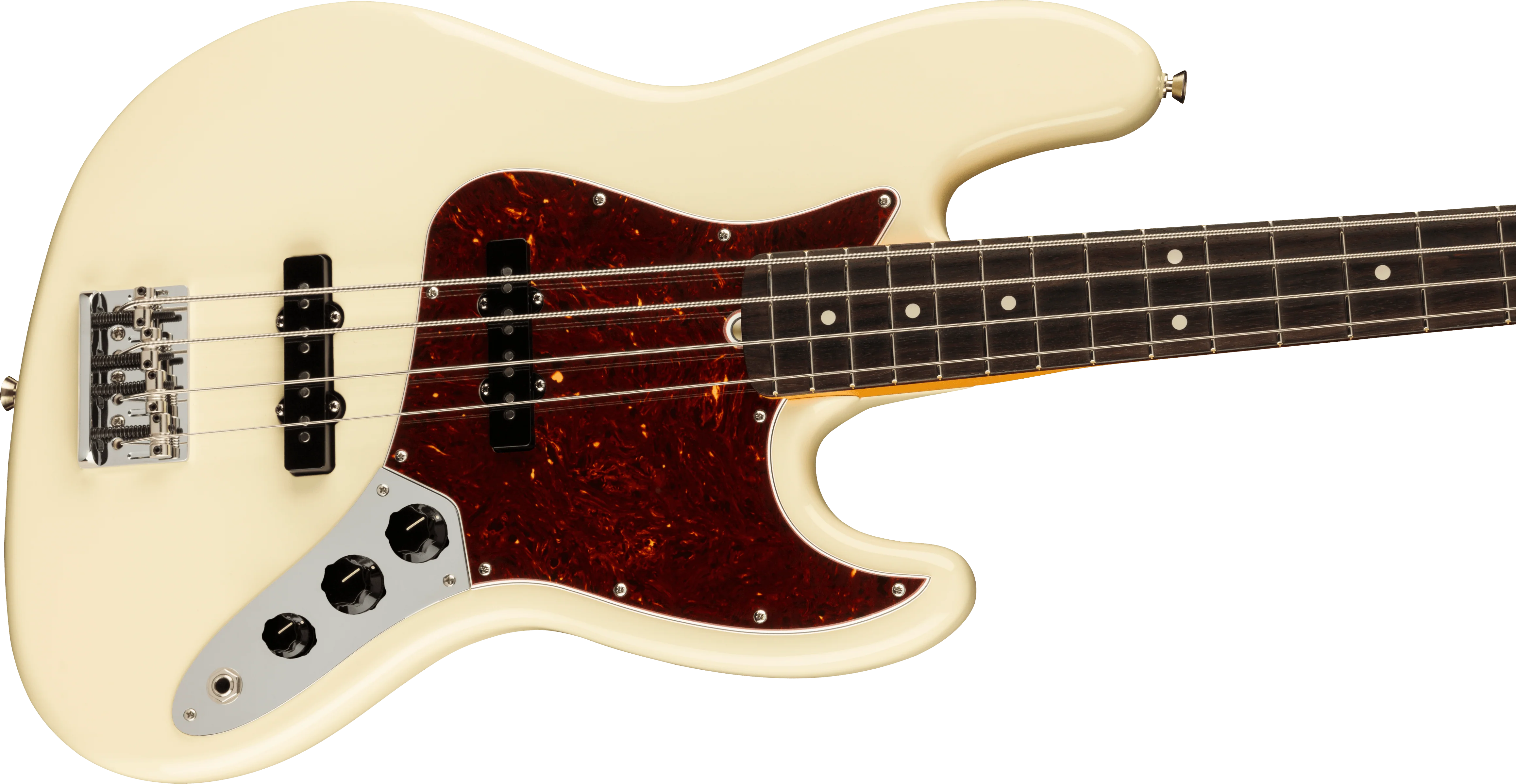 Fender American Professional II Jazz Bass Rosewood Fingerboard Olympic White With Case - Image 4