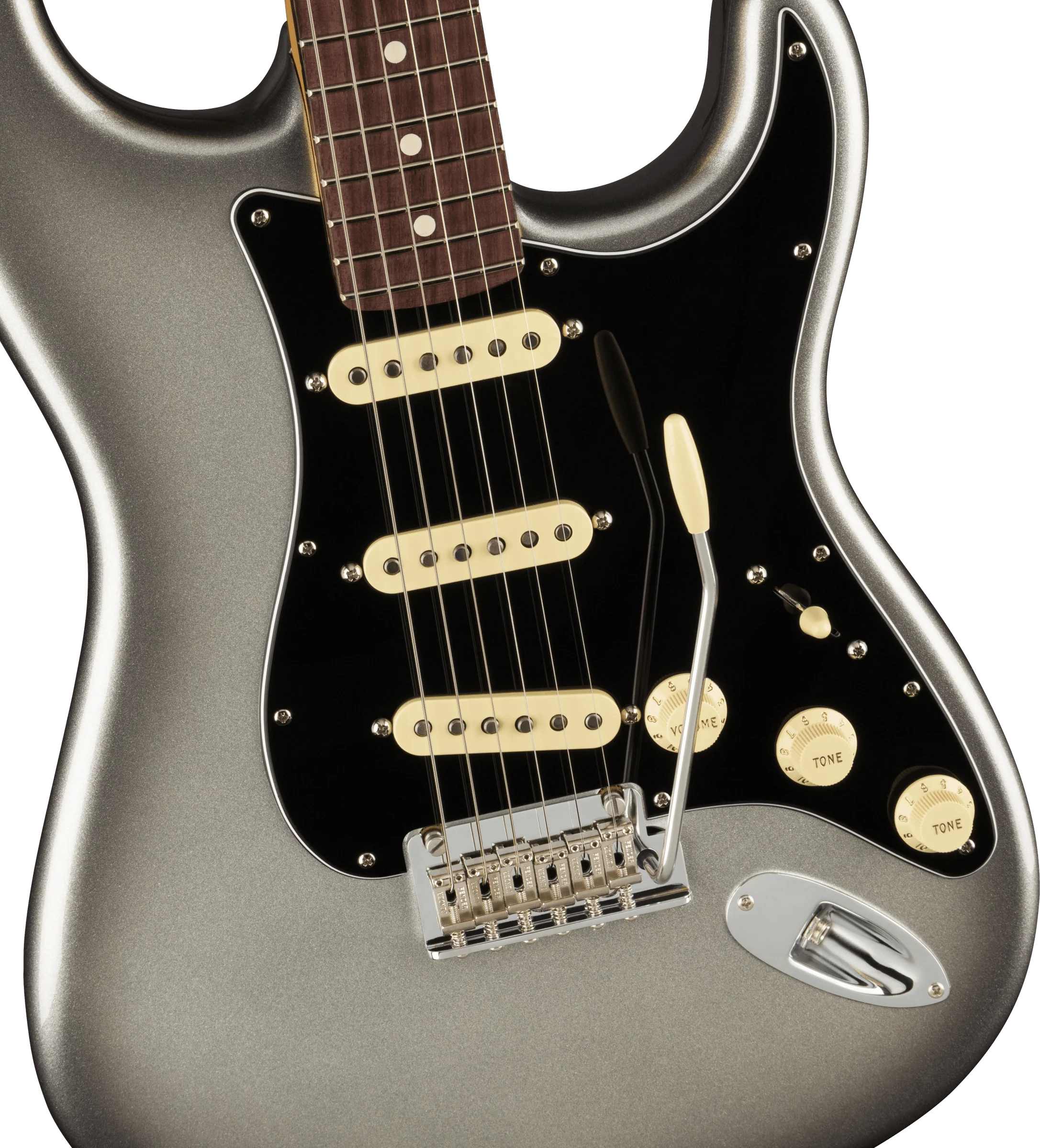 Fender American Professional II Stratocaster Rosewood Fingerboard Mercury Electric Guitar With Case - Image 3