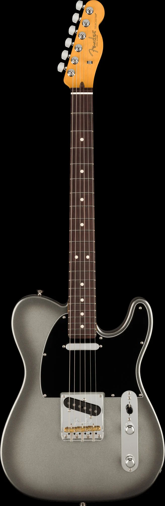 Fender American Professional II Telecaster Rosewood Board Mercury Guitar With Case - Image 2
