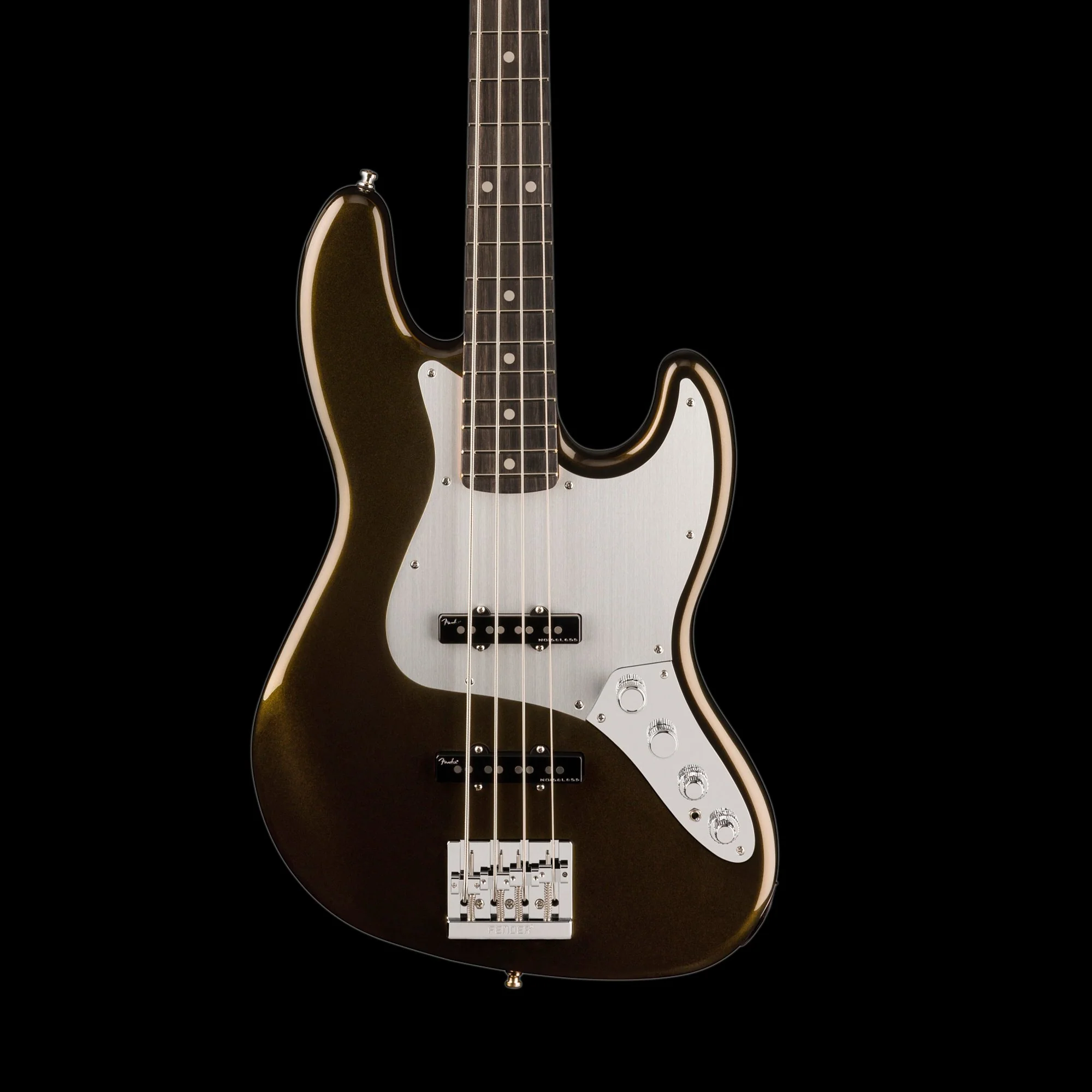 Fender American Ultra II Jazz Bass Ebony Fingerboard Texas Tea With Case