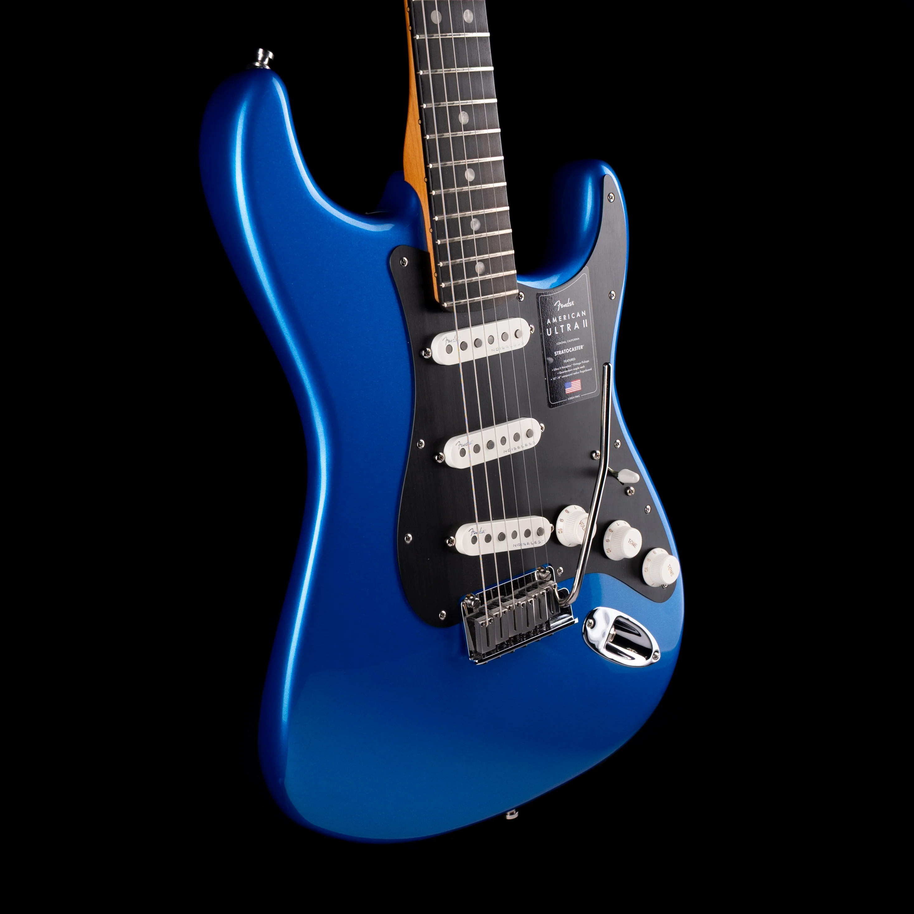 Fender American Ultra II Stratocaster Noble Blue With Case - Demo - Image 6