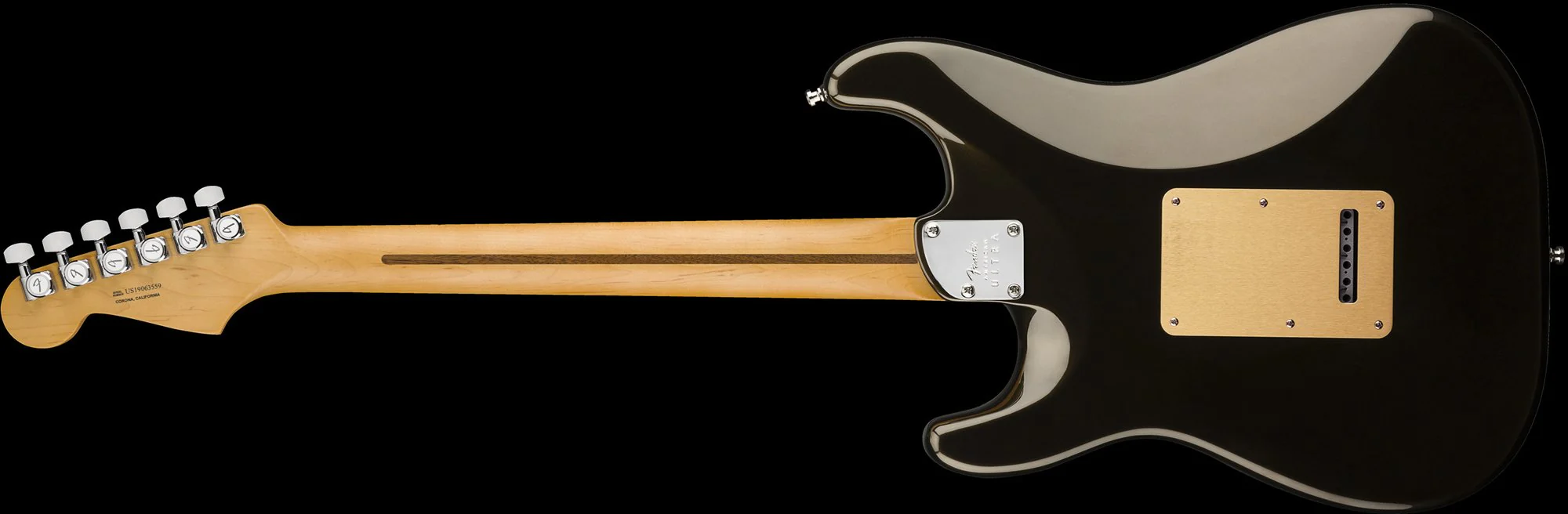 Fender American Ultra Stratocaster HSS Maple Fingerboard Texas Tea With Case - Image 5