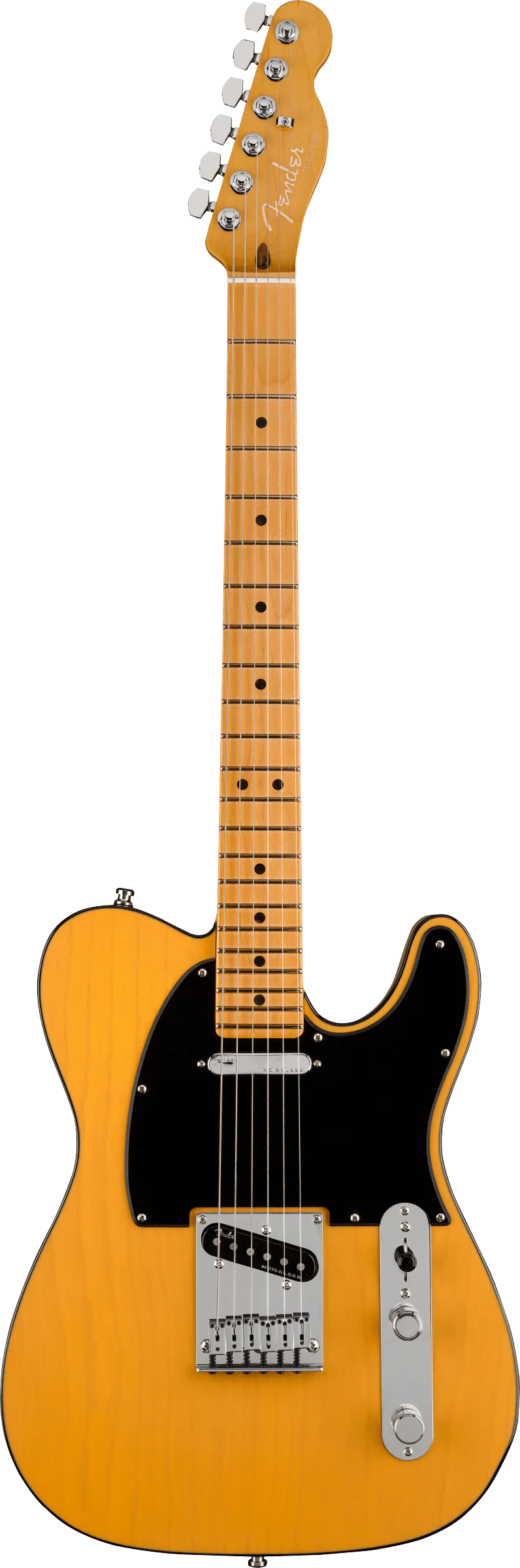 Fender American Ultra Telecaster Maple Fingerboard Butterscotch Blonde Electric Guitar With Case - Image 2