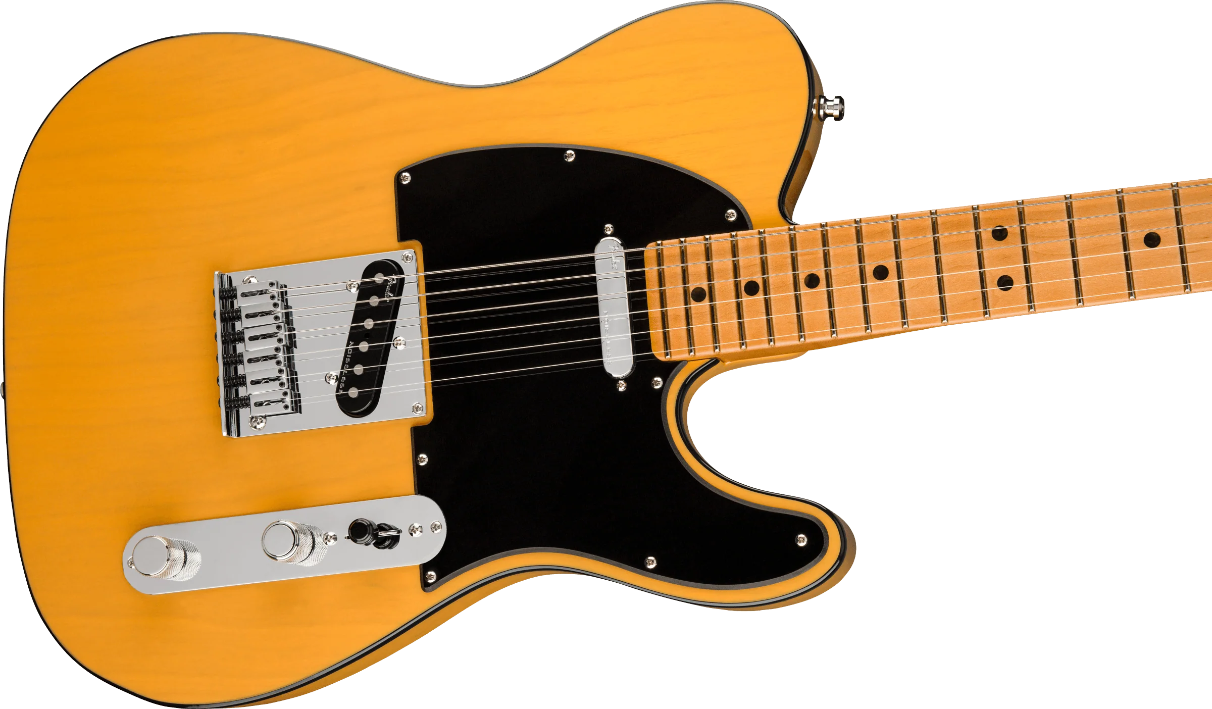Fender American Ultra Telecaster Maple Fingerboard Butterscotch Blonde Electric Guitar With Case - Image 4