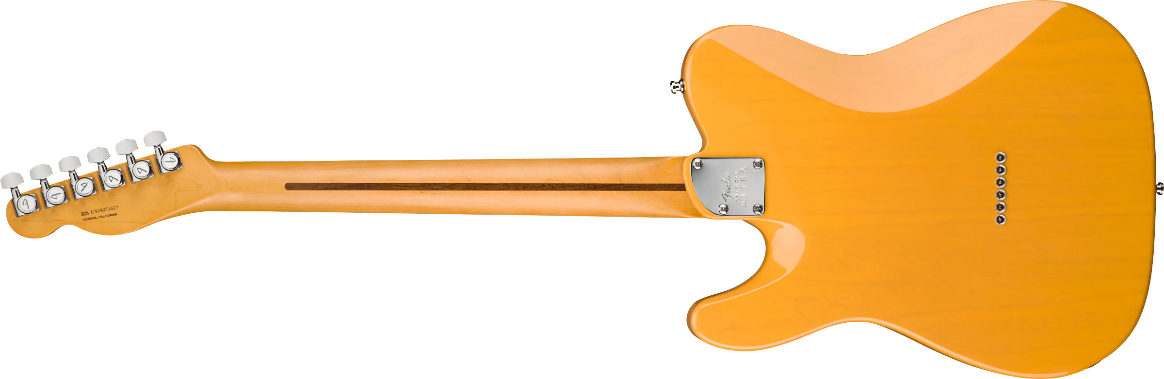 Fender American Ultra Telecaster Maple Fingerboard Butterscotch Blonde Electric Guitar With Case - Image 5