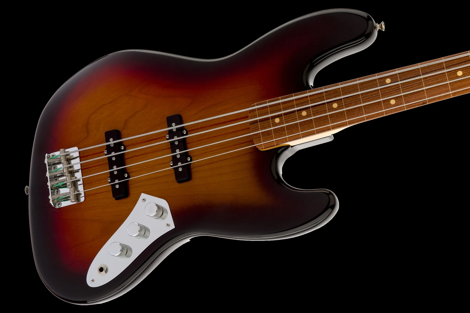 Fender Artist Series Jaco Pastorius Jazz Bass Fretless Sunburst W/ Case - Image 4