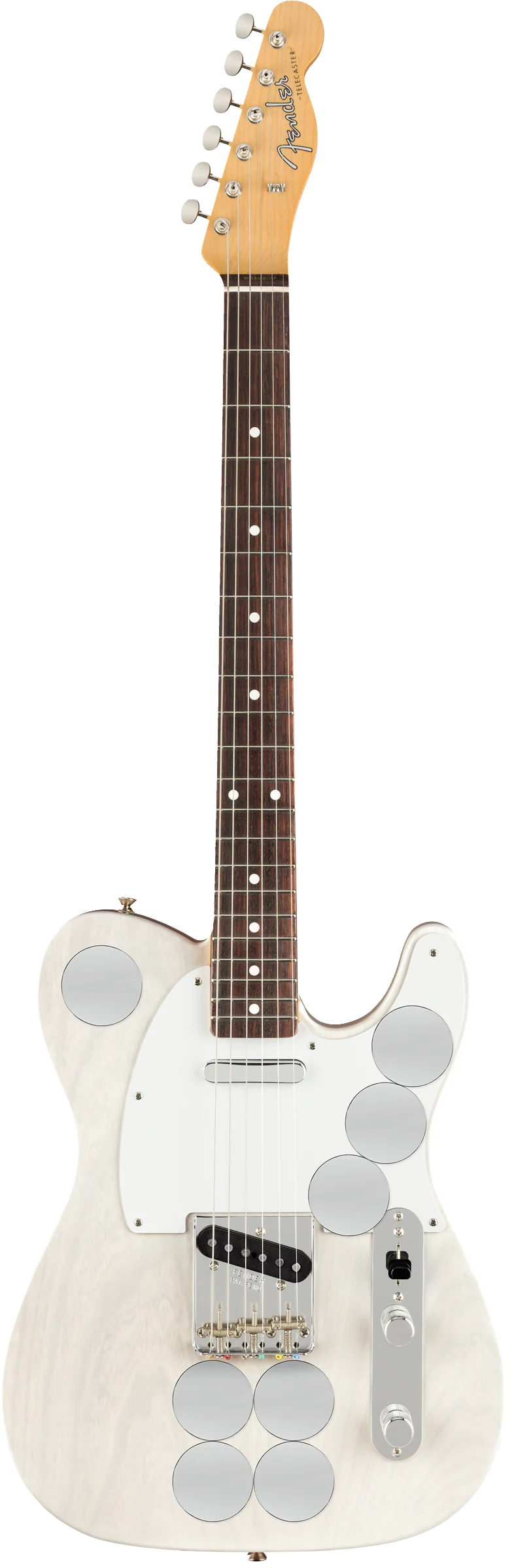 Fender Artist Series Jimmy Page Mirror Telecaster Electric Guitar White Blonde - Image 2