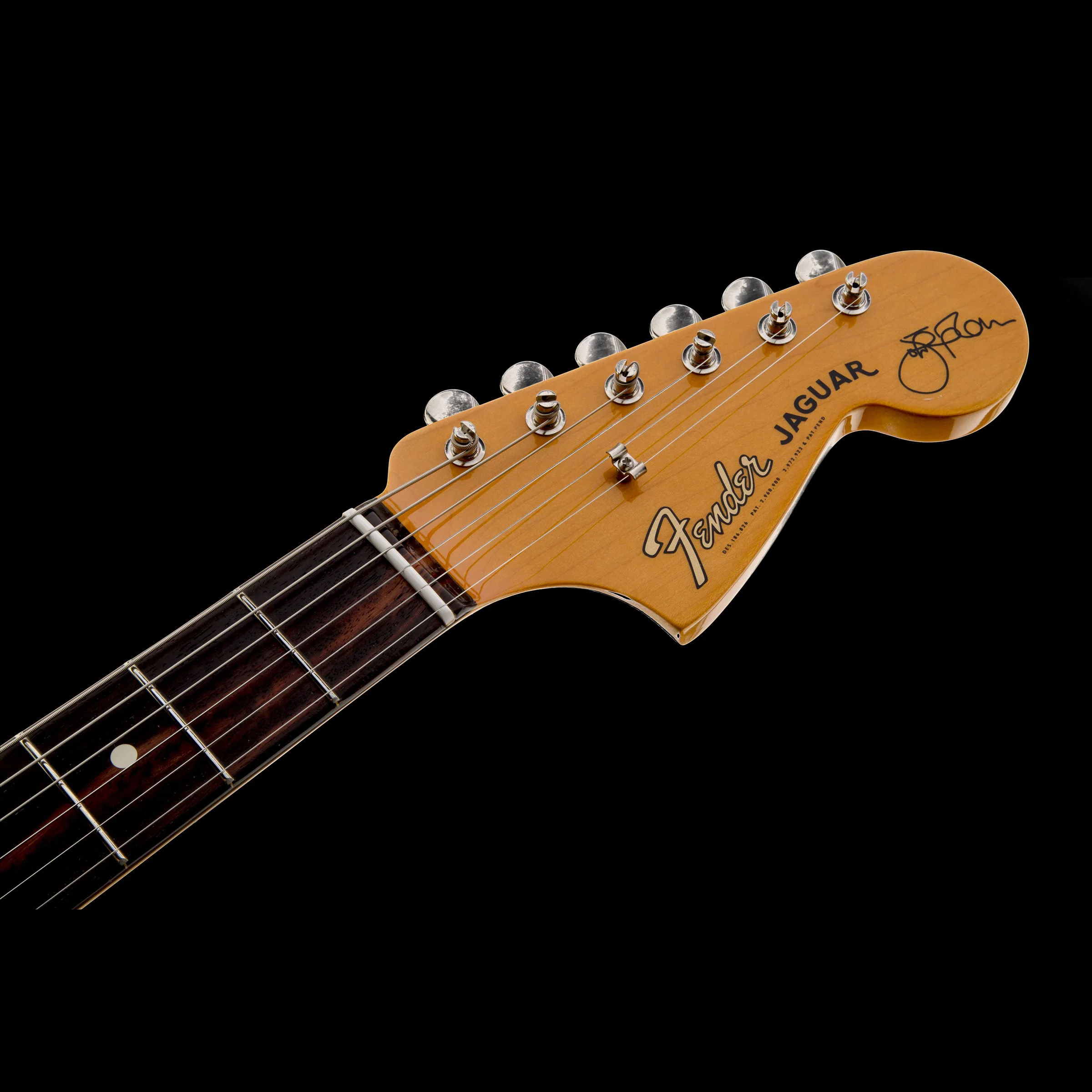 Fender Artist Series Johnny Marr Jaguar Olympic White Rosewood Fingerboard With Case - Image 6