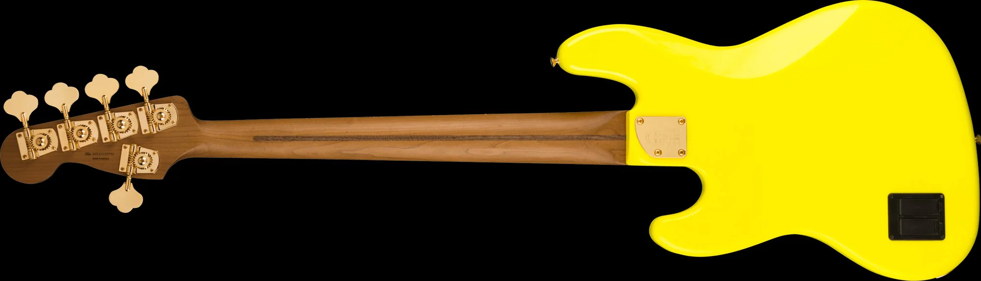 Fender Artist Series MonoNeon Jazz Bass V Maple Fingerboard Neon Yellow With Bag - Image 5