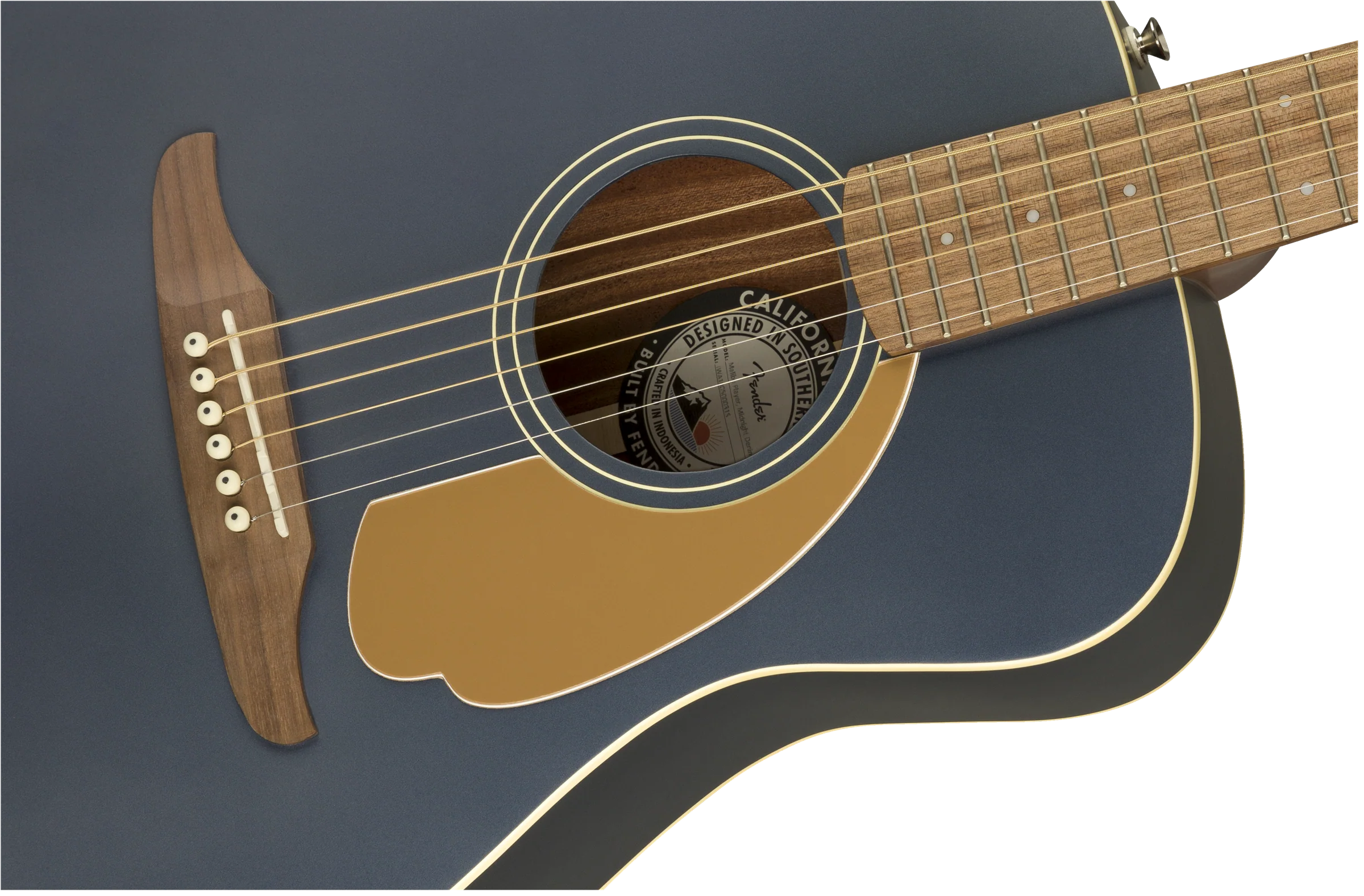 Fender California Series Malibu Player Acoustic Electric Guitar Midnight Satin - Image 6