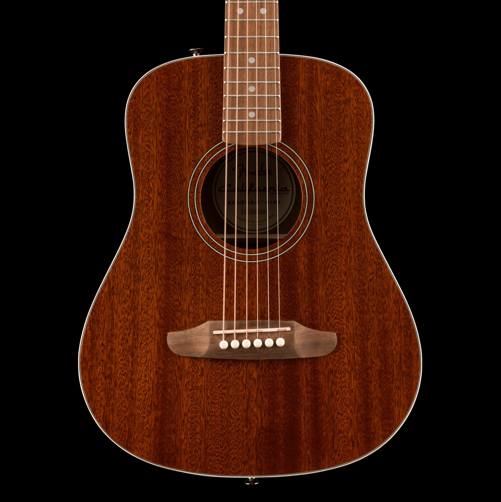 Fender California Standard Redondo Natural Sapele Mini Acoustic Guitar With Bag
