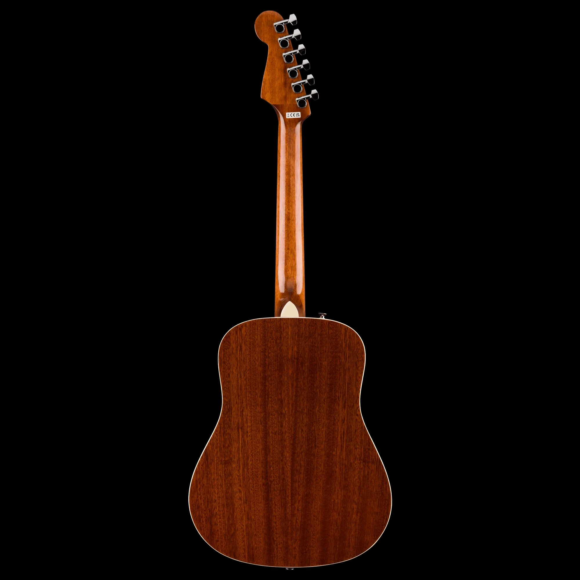 Fender California Standard Redondo Natural Sapele Mini Acoustic Guitar With Bag - Image 4