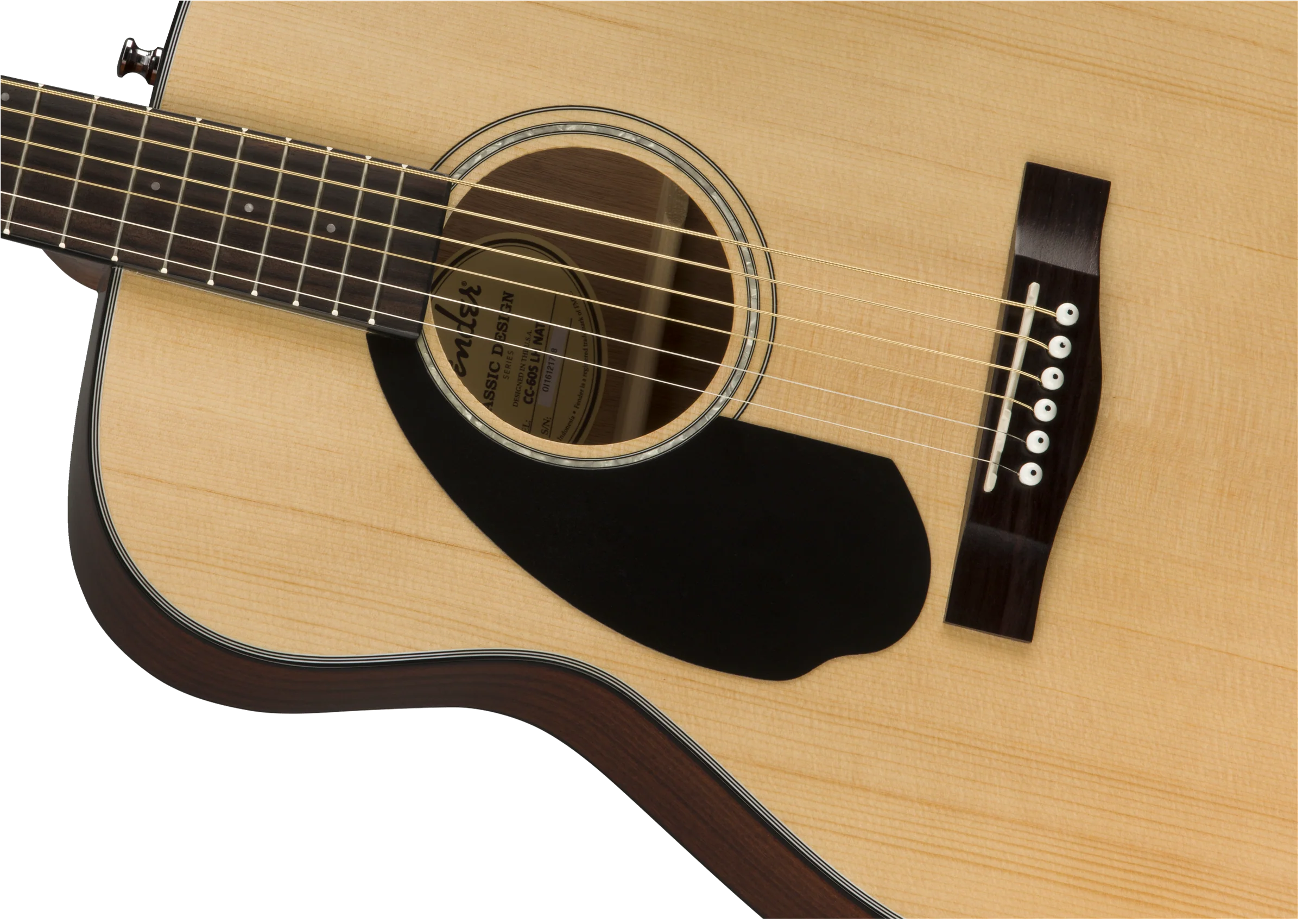 Fender CC-60S Left-Handed Natural Acoustic Guitar - Image 5
