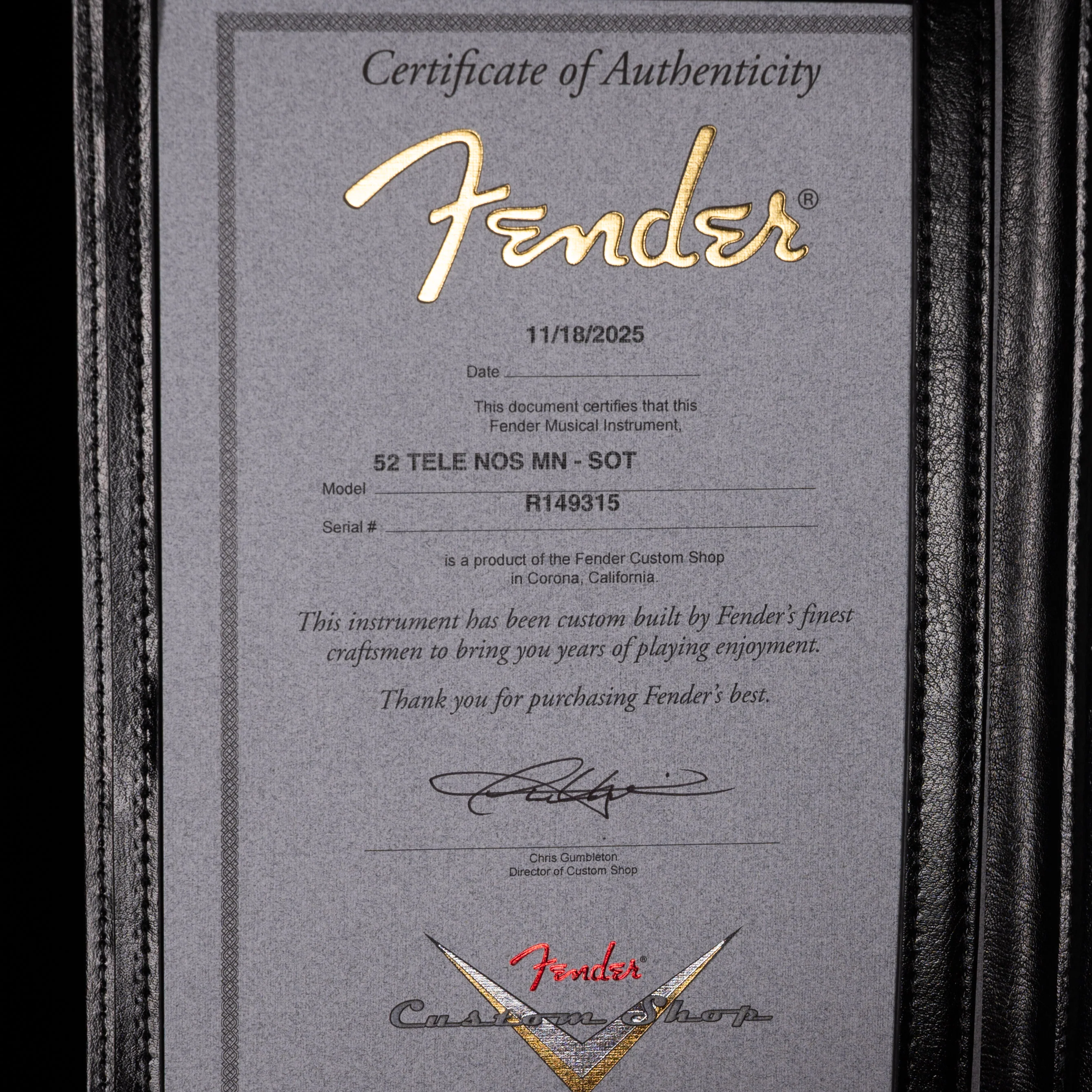 Fender Custom Shop 1952 Telecaster NOS Sunset Orange Transparent - Image 12