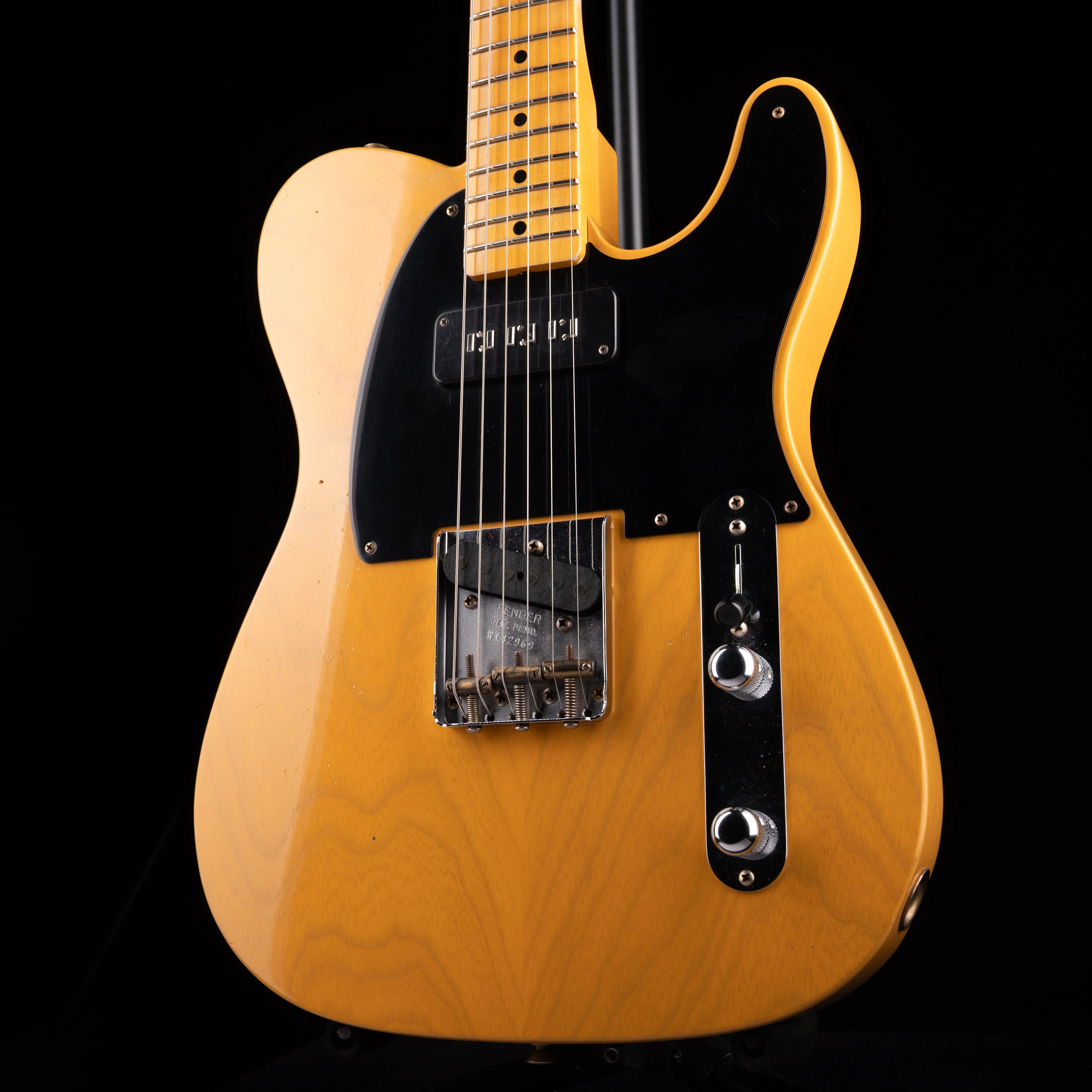 Fender Custom Shop 1952 Telecaster Staple Journeyman Relic Butterscotch Blonde - Image 3
