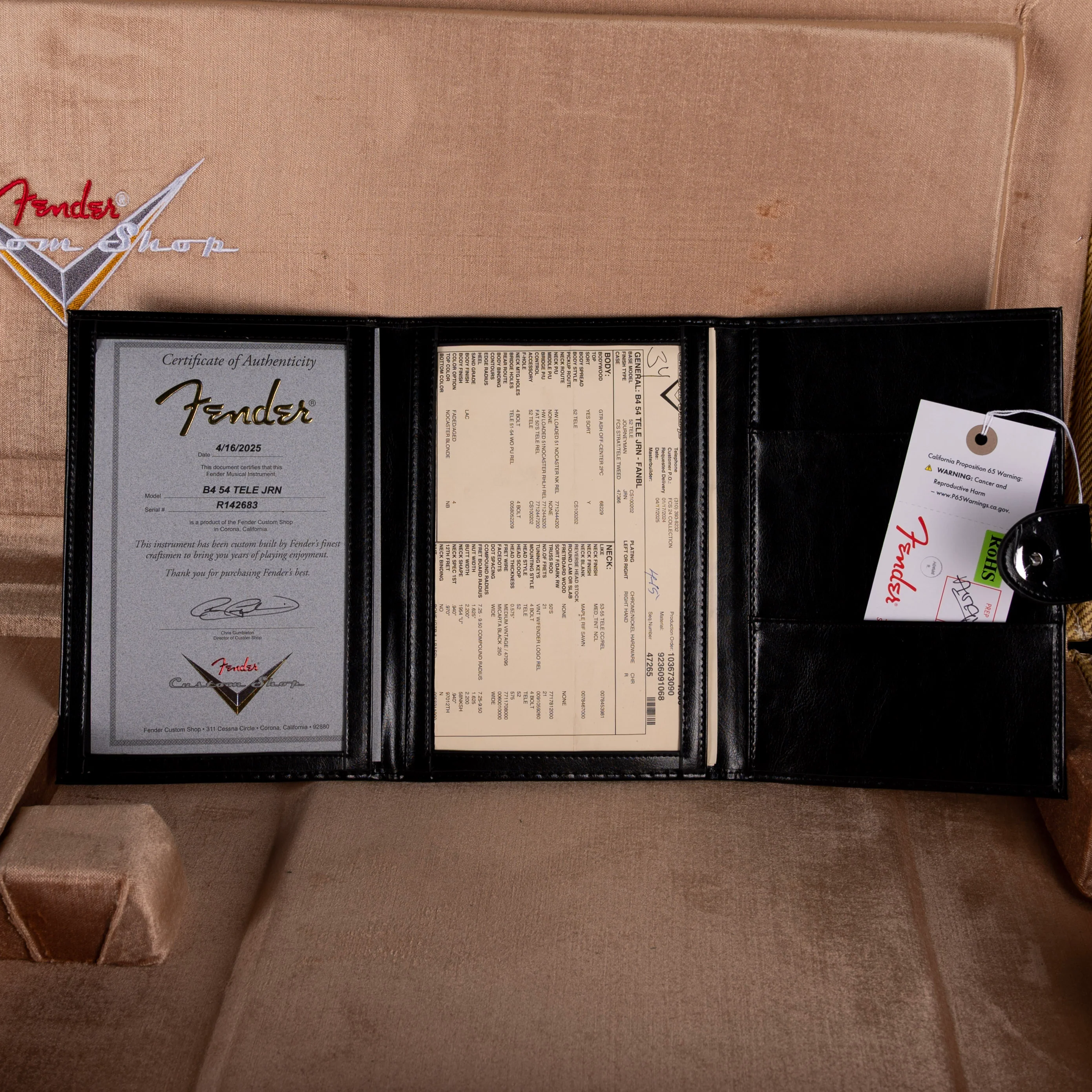 Fender Custom Shop 1954 Telecaster Journeyman Relic Faded Aged Nocaster Blonde With Case - Image 16