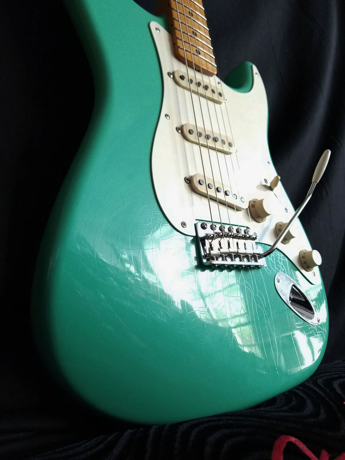 Fender Custom Shop 1957 Stratocaster Closet Classic Maple Seafoam Green - Image 3