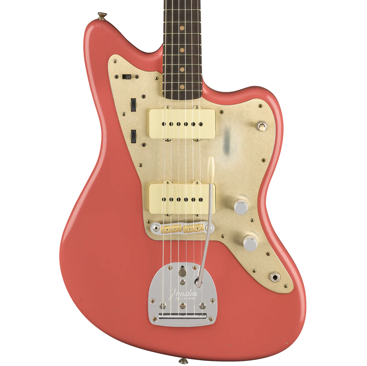 Fender Custom Shop 1959 Jazzmaster Journeyman Relic Super Faded Aged Fiesta Red Electric Guitar
