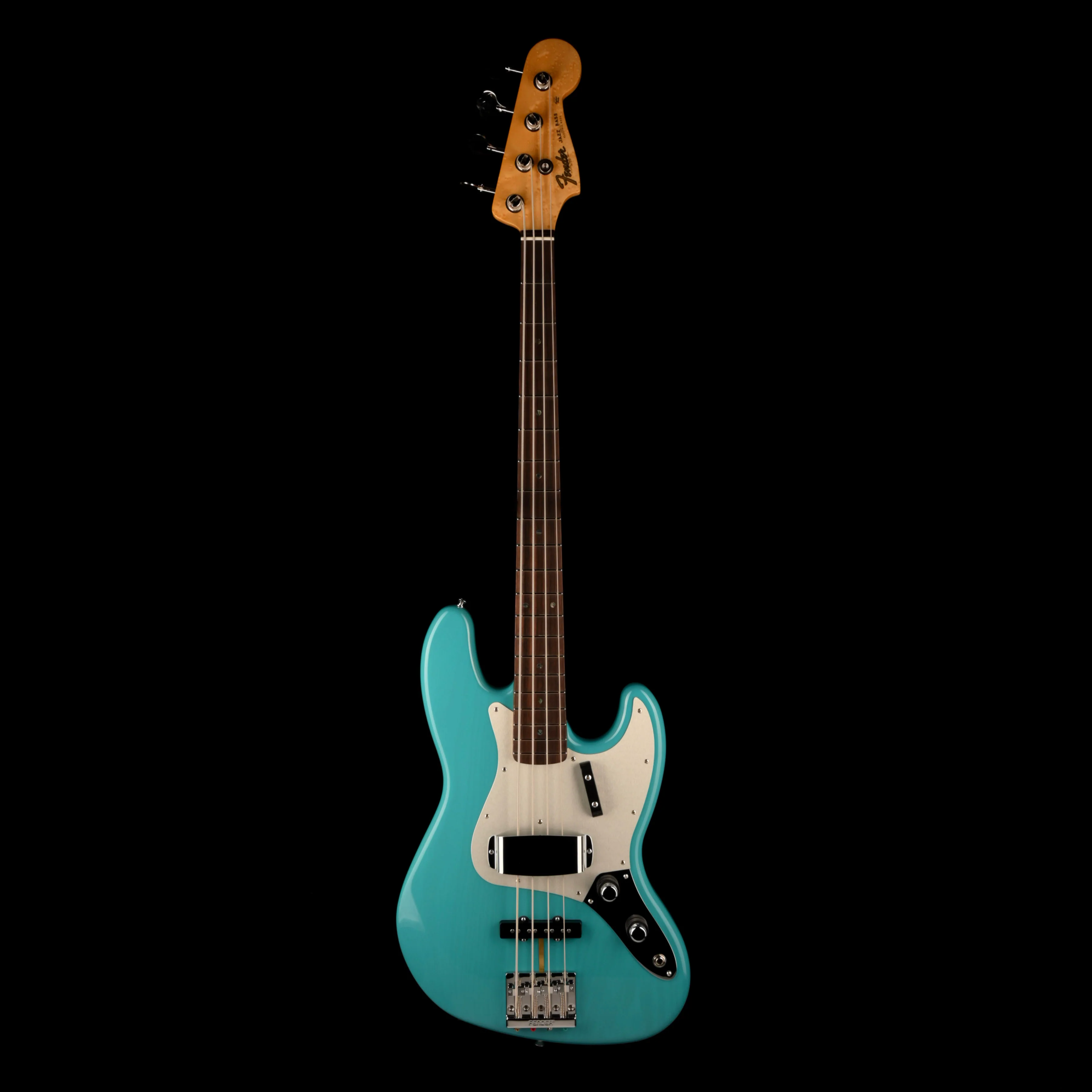 Fender Custom Shop 1960 Jazz Bass NOS Taos Turquoise Transparent - Image 2