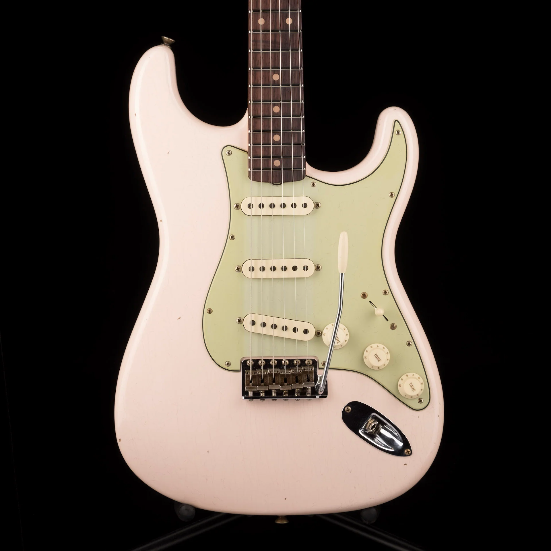 Fender Custom Shop 1960 Stratocaster Journeyman Relic Super Faded Aged Shell Pink