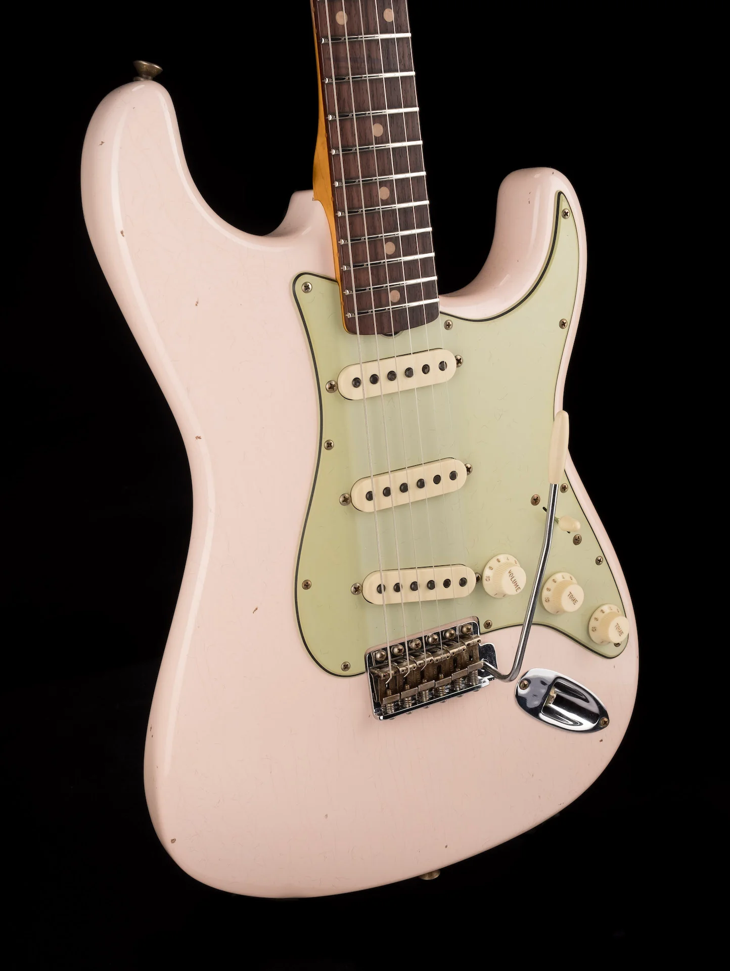 Fender Custom Shop 1960 Stratocaster Journeyman Relic Super Faded Aged Shell Pink - Image 10