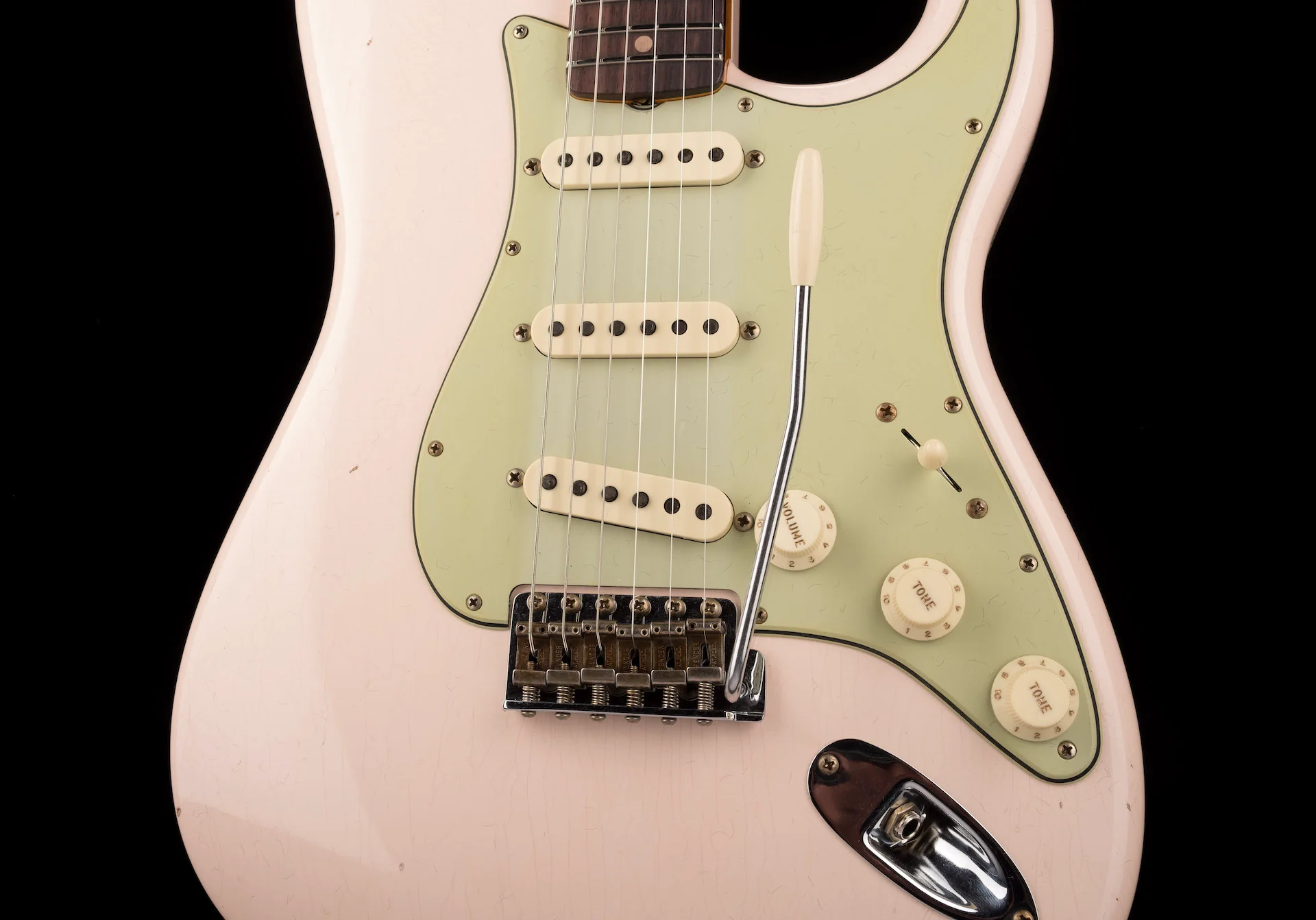 Fender Custom Shop 1960 Stratocaster Journeyman Relic Super Faded Aged Shell Pink - Image 6