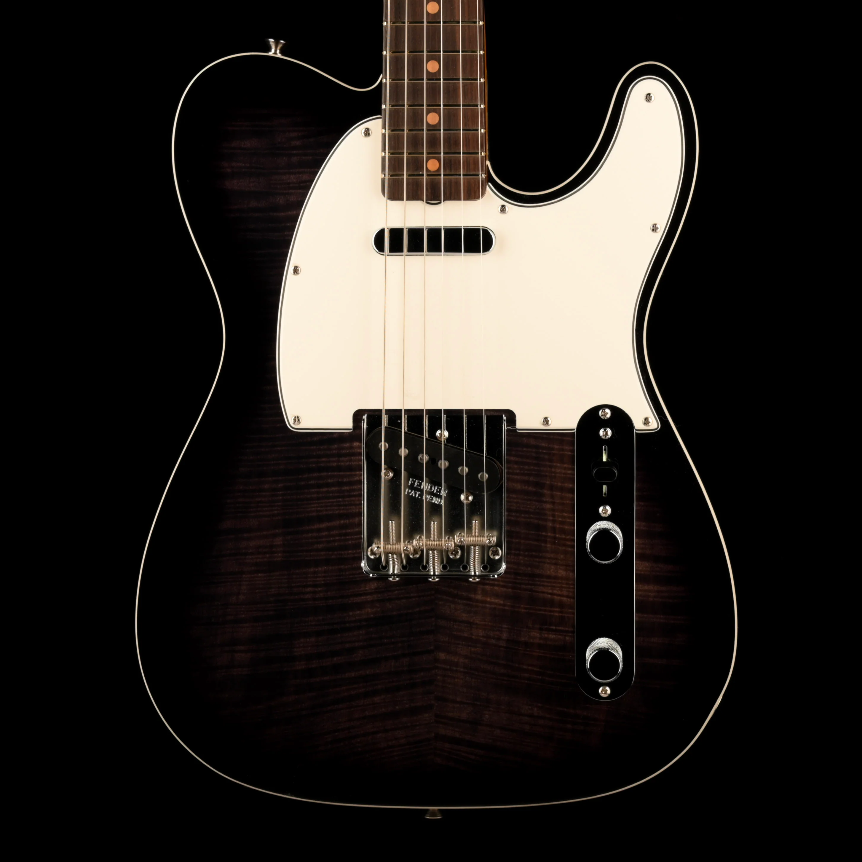 Fender Custom Shop 1960 Telecaster Custom Flametop NOS Ebony Transparent With Case