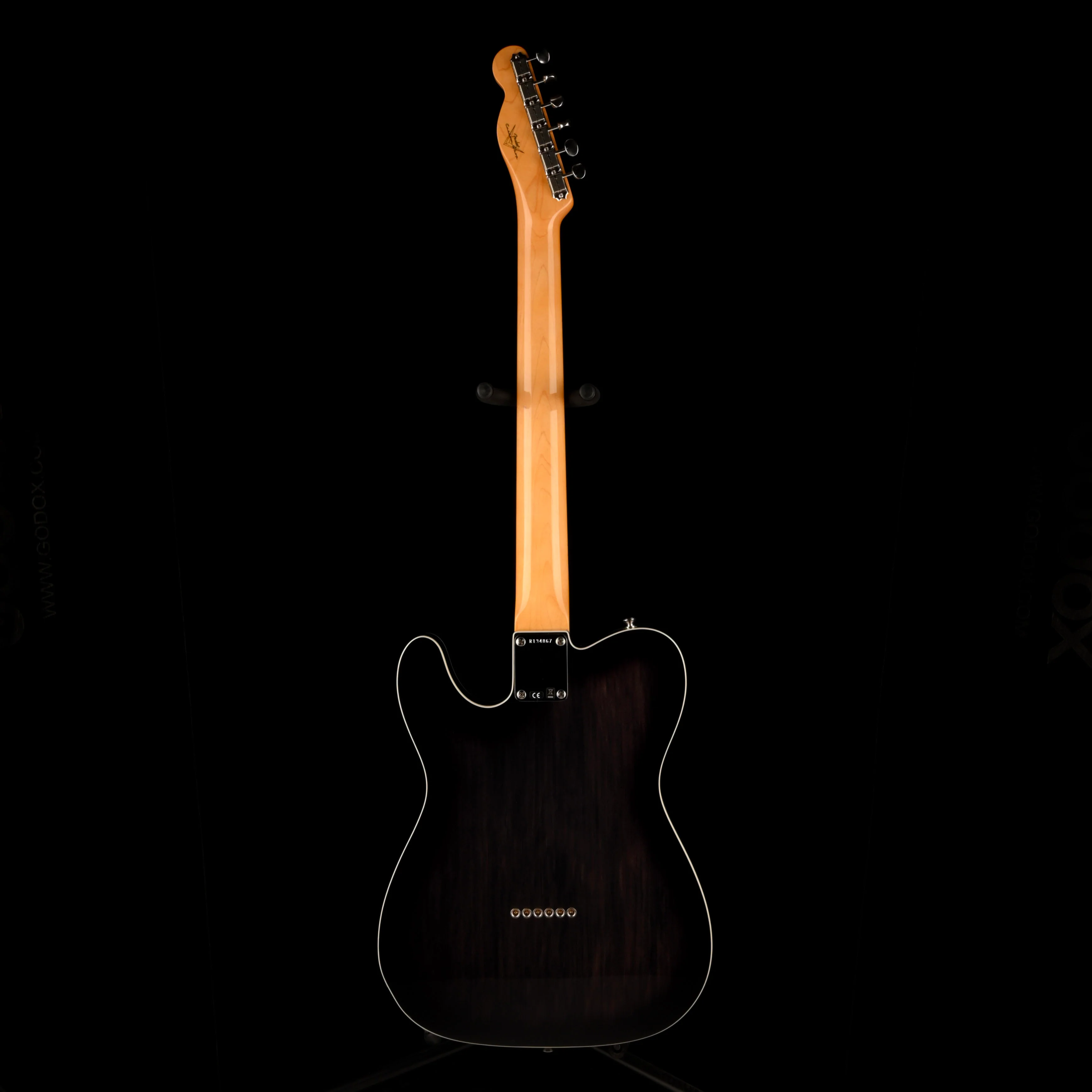 Fender Custom Shop 1960 Telecaster Custom Flametop NOS Ebony Transparent With Case - Image 10