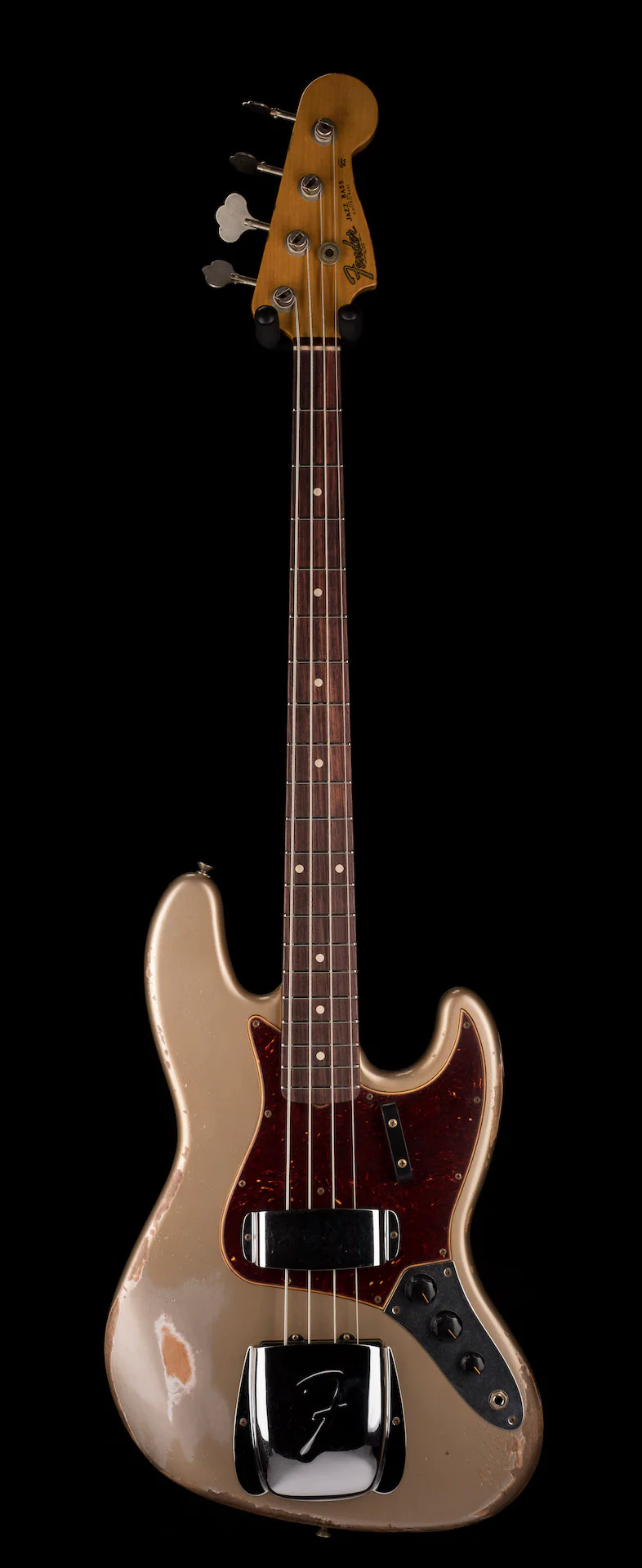 Fender Custom Shop 1961 Jazz Bass Heavy Relic Aged Shoreline Gold - Image 2
