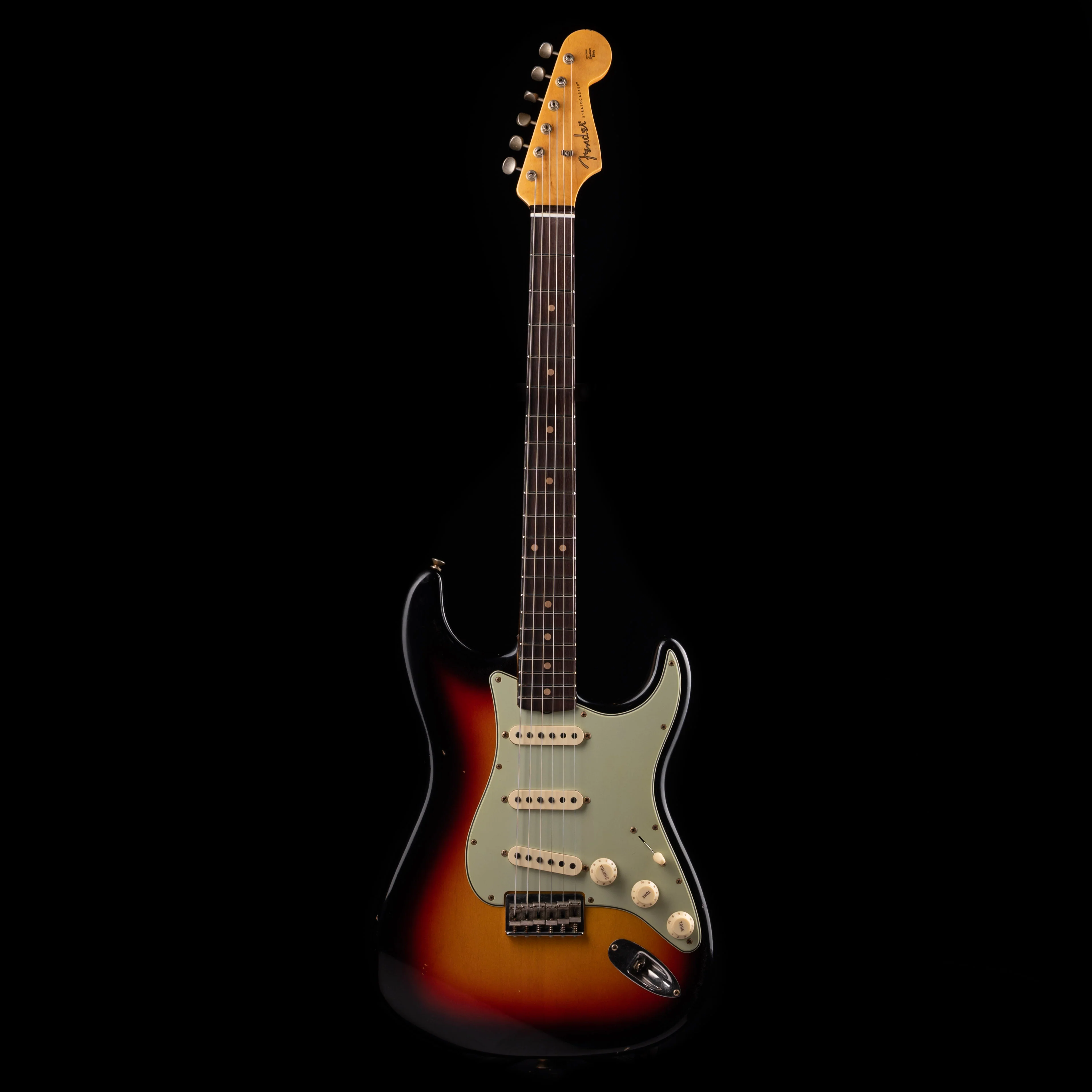 Fender Custom Shop 1961 Stratocaster Hardtail Journeyman Relic 3-Tone Sunburst - Image 2