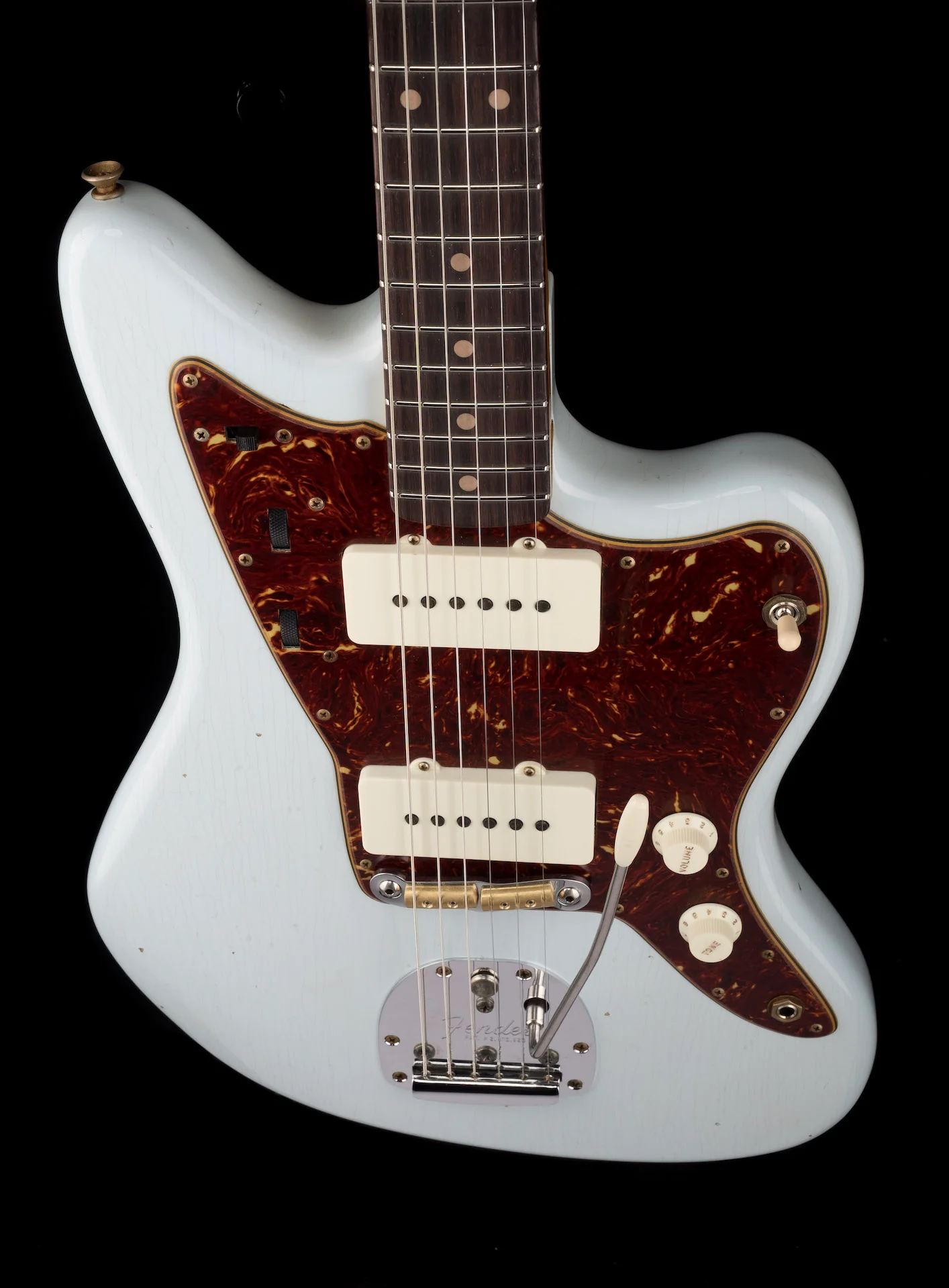 Fender Custom Shop 1962 Jazzmaster Journeyman Relic Super Faded Aged Sonic Blue - Image 4