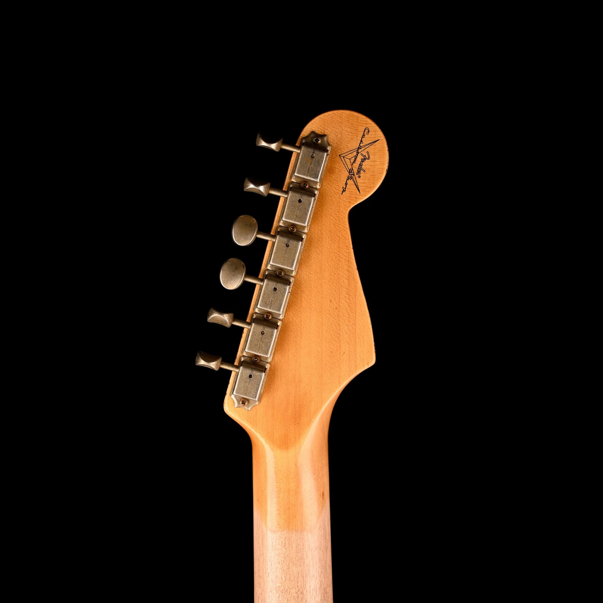 Fender Custom Shop 1962 Stratocaster Reverse Headstock Relic Charcoal Frost Metallic With Case - Image 17