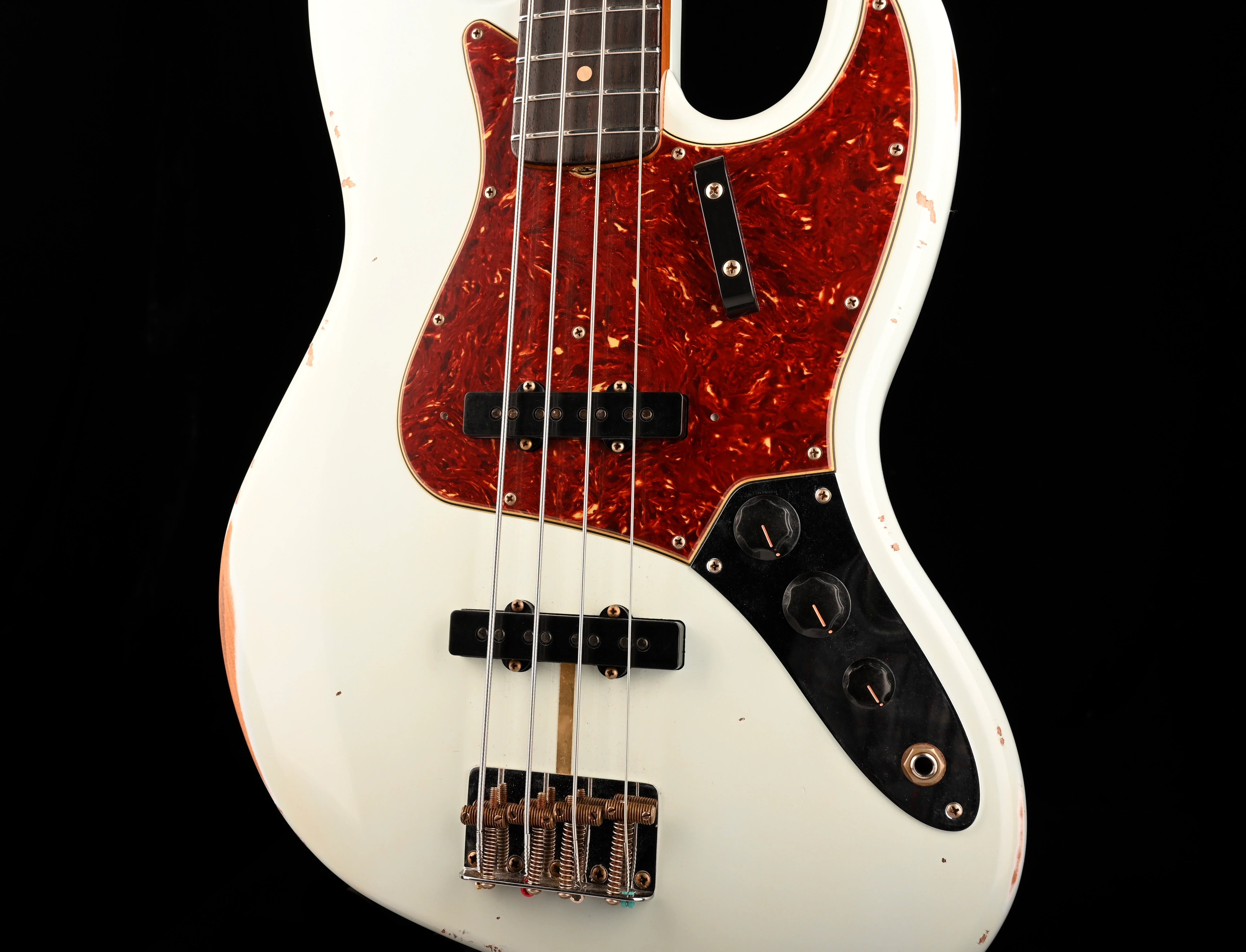 Fender Custom Shop 1963 Jazz Bass Relic Faded Aged Sonic Blue - Image 6