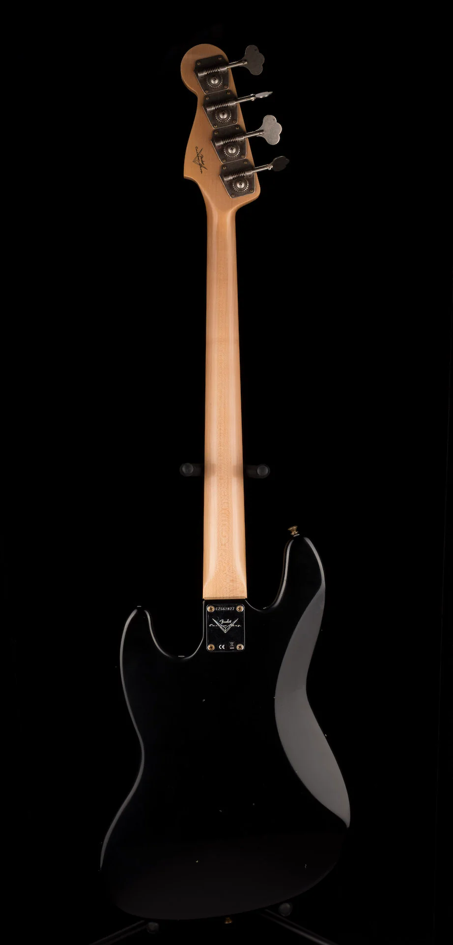 Fender Custom Shop 1968 Jazz Bass Journeyman Relic Aged Black With Case - Image 15