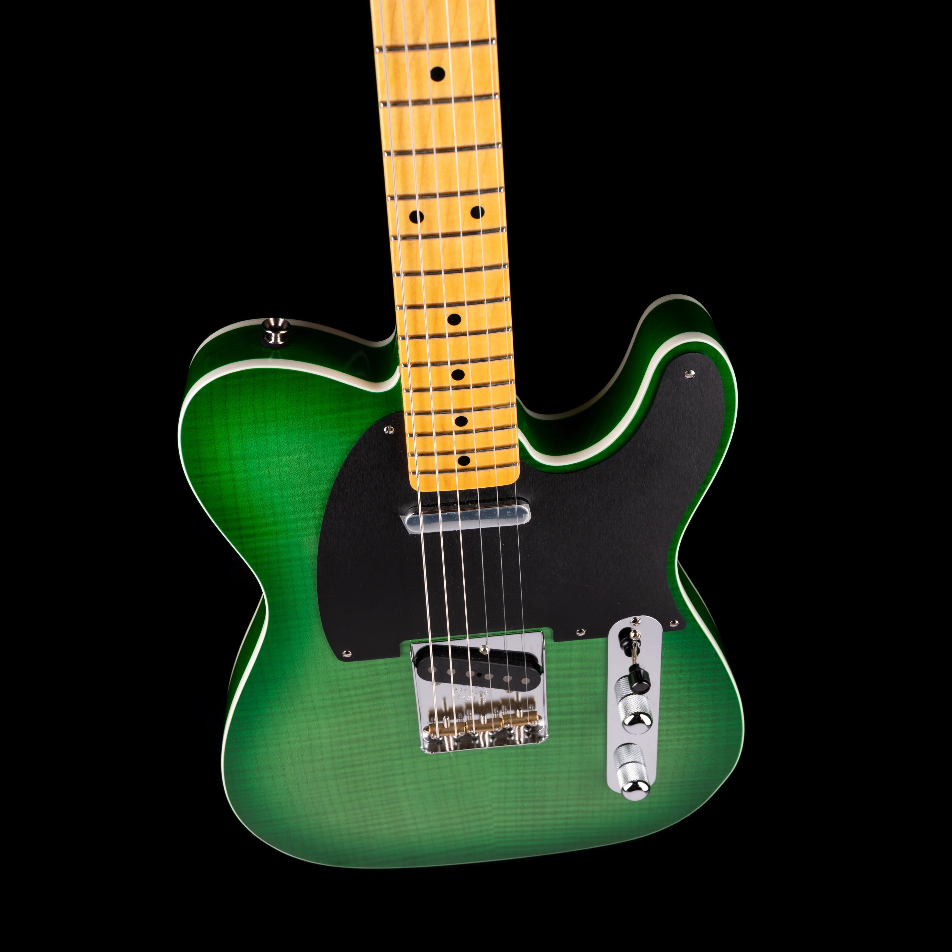 Fender Custom Shop 50's Telecaster Custom Flametop NOS Greenburst With OHSC - Image 3