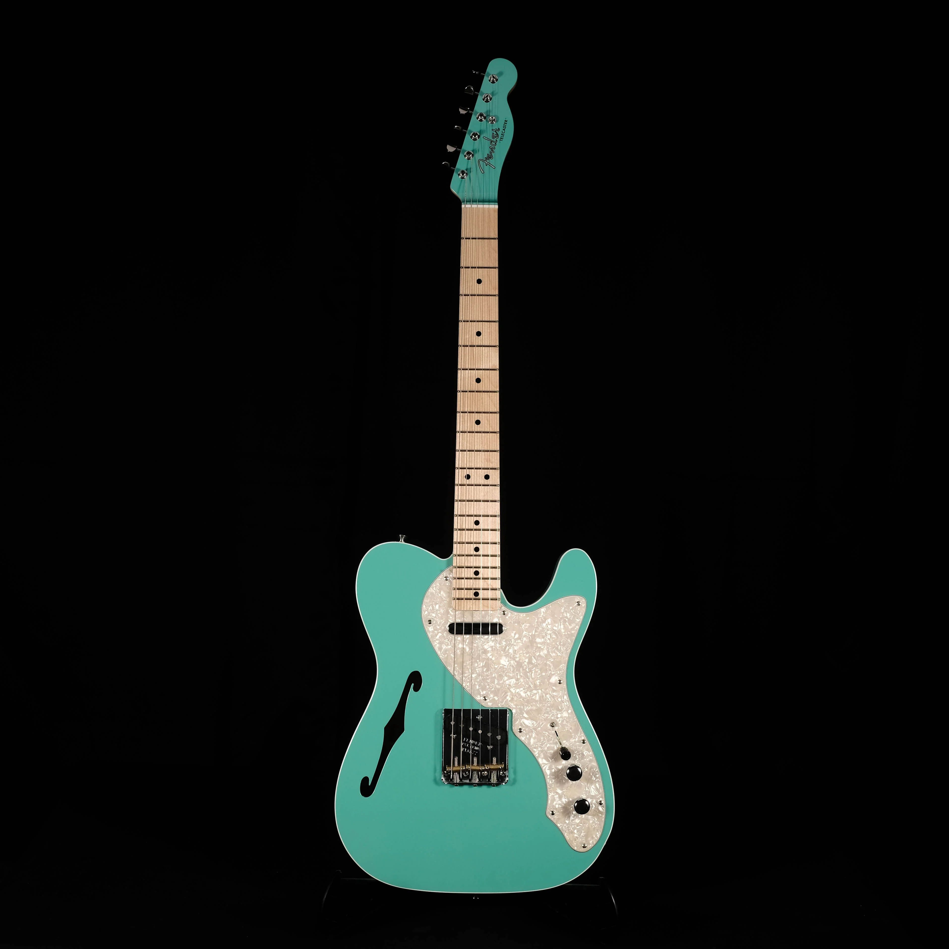 Fender Custom Shop 50's Telecaster Thinline NOS Seafoam Green With Tweed Case - Image 2