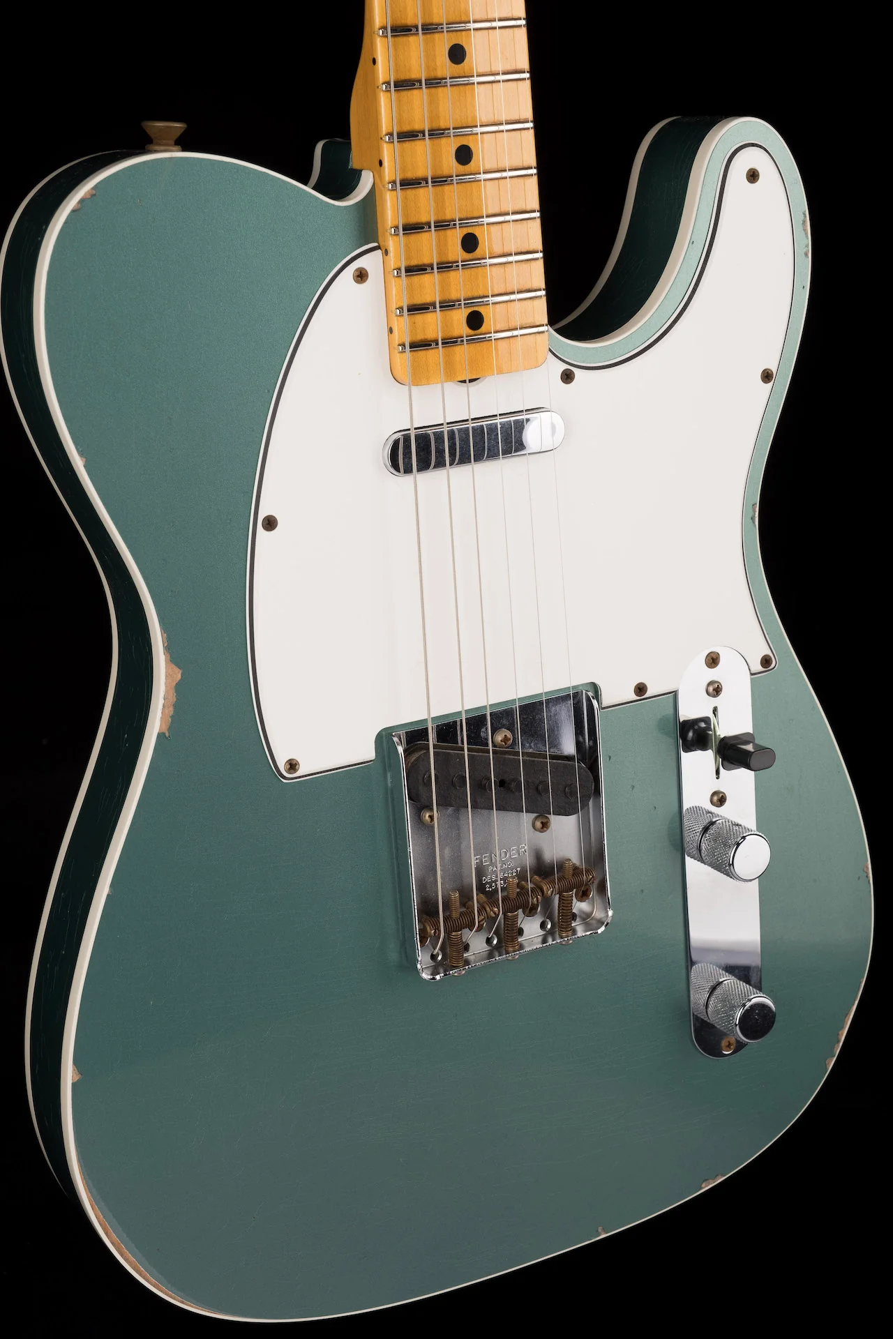 Fender Custom Shop 1965 Telecaster Custom Relic Faded Aged Sherwood Green Metallic - Image 10