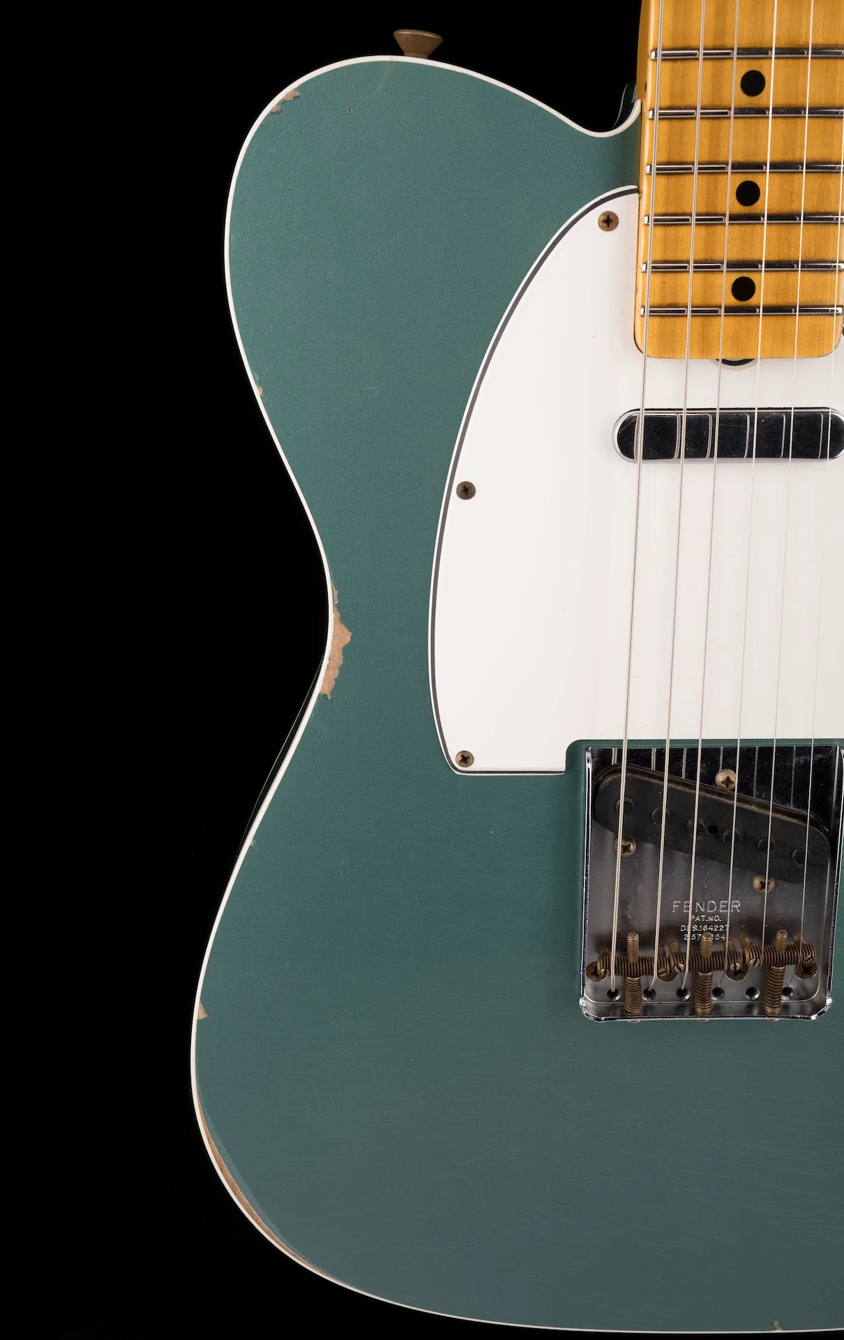 Fender Custom Shop 1965 Telecaster Custom Relic Faded Aged Sherwood Green Metallic - Image 9