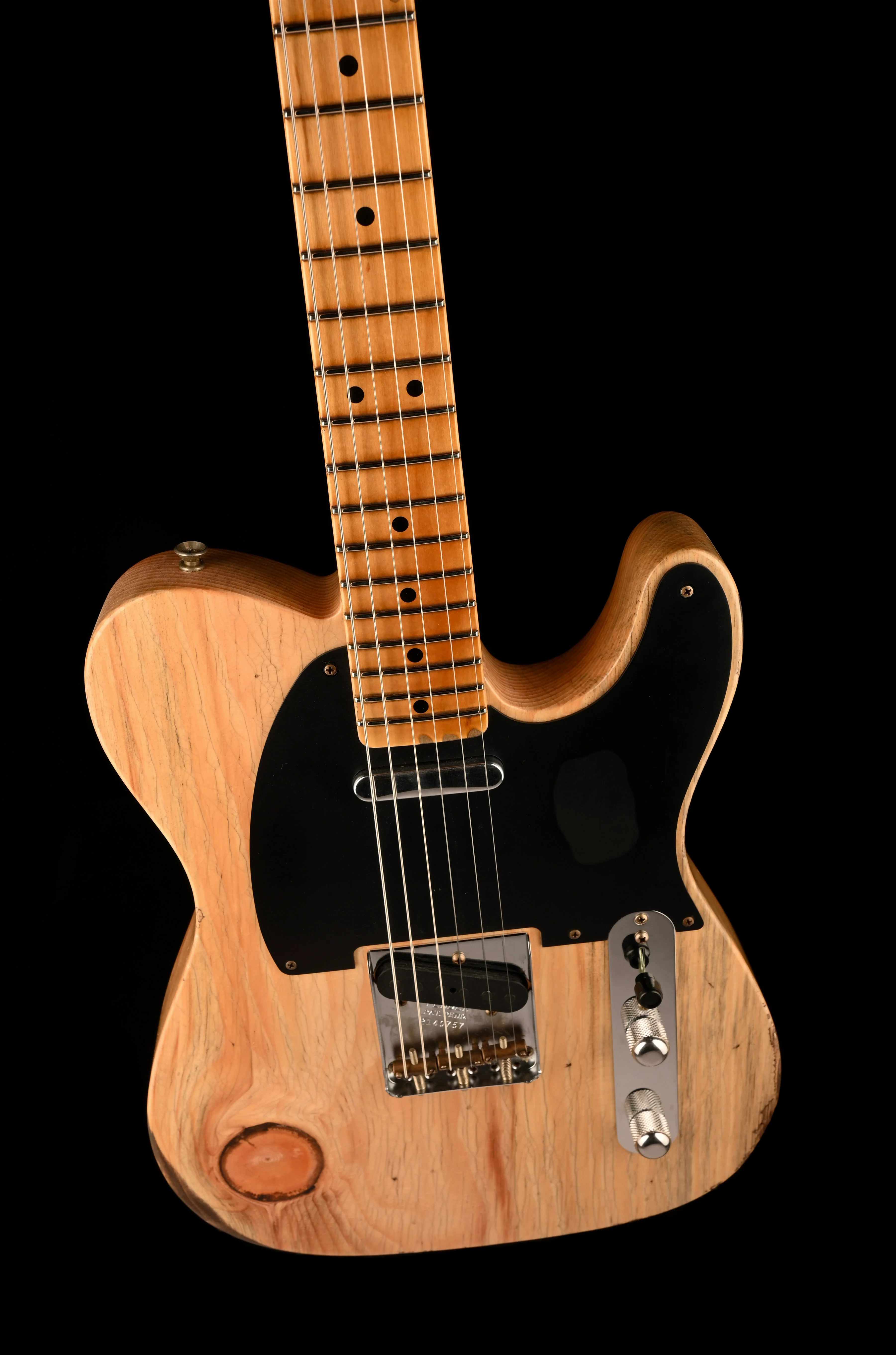 Fender Custom Shop Exotic 1952 Telecaster Sugarpine Relic Natural With Case - Image 4