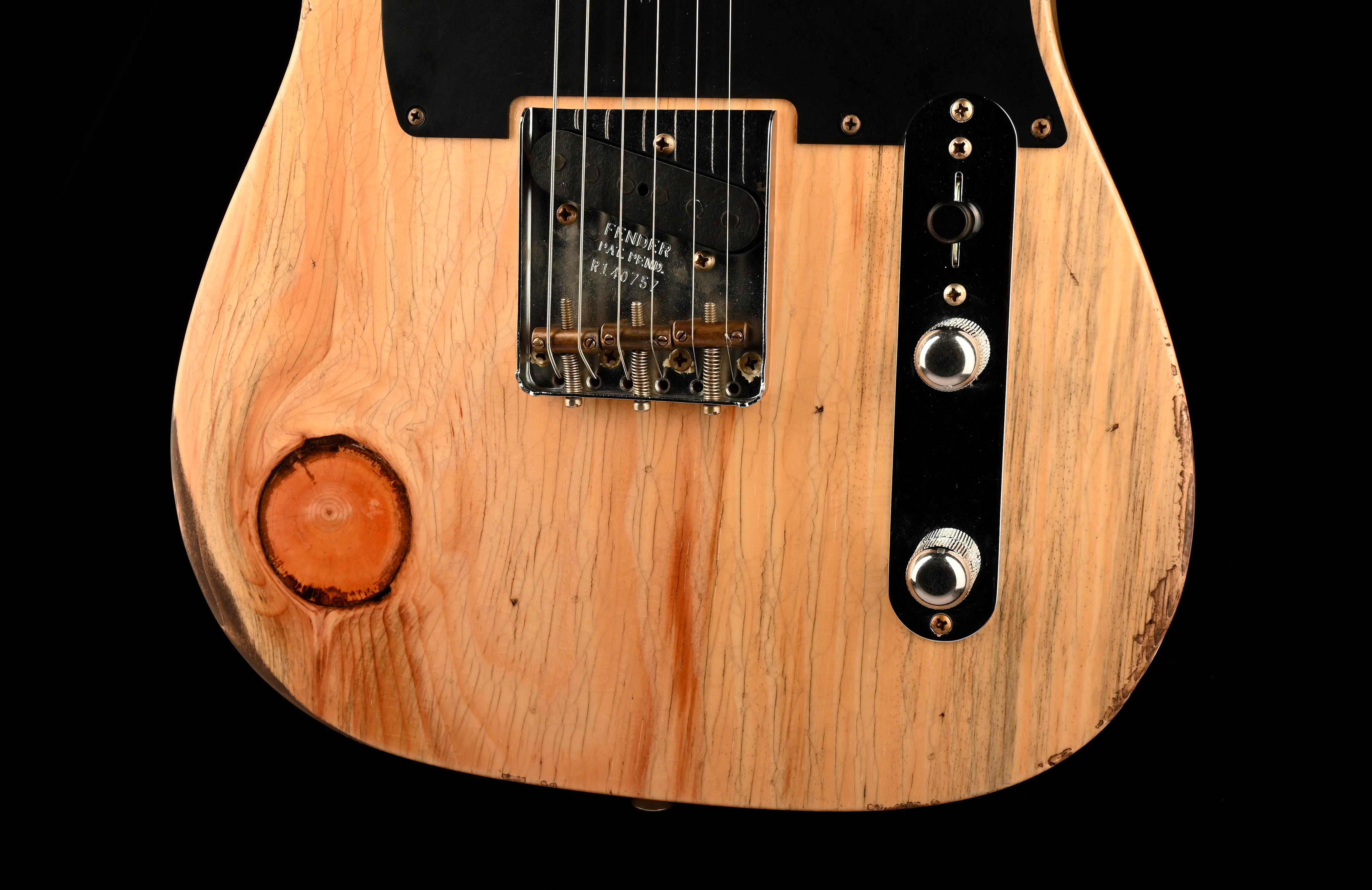 Fender Custom Shop Exotic 1952 Telecaster Sugarpine Relic Natural With Case - Image 5